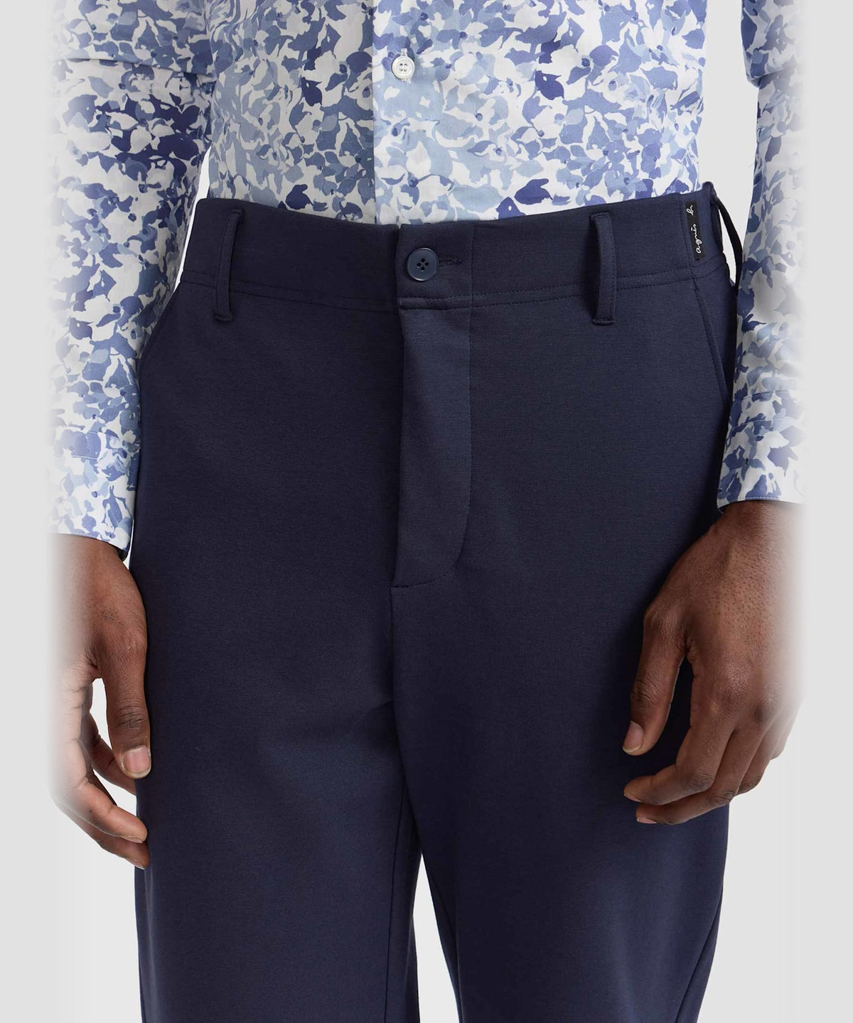 HOMME メンズ メンズ ミラノコットンブレンド トラウザーズ "Motor" ブルー系その他