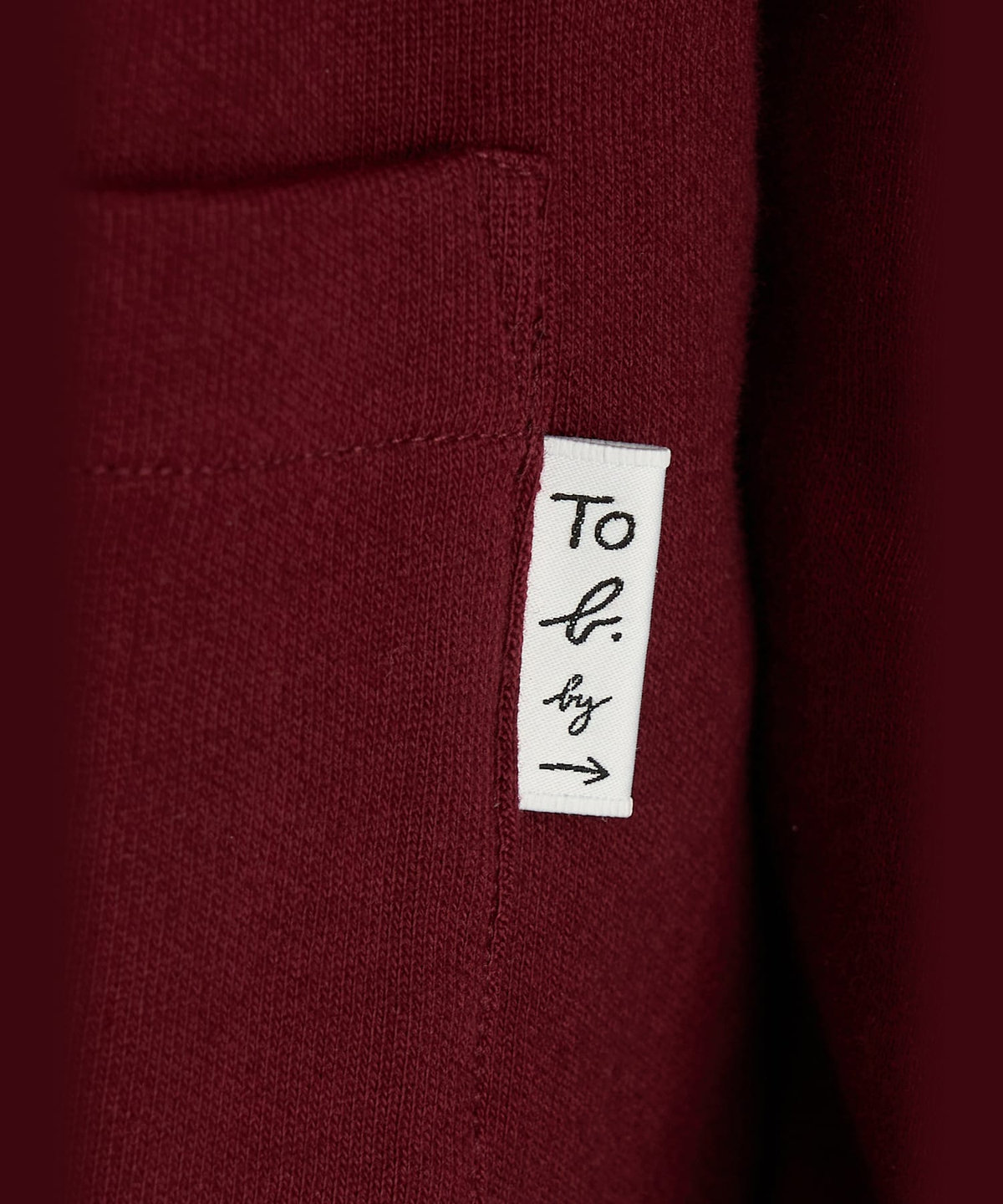 To b. by agnès b. To b. by agnes b.× green label relaxing コットン ビッグカーディガン ボルドー