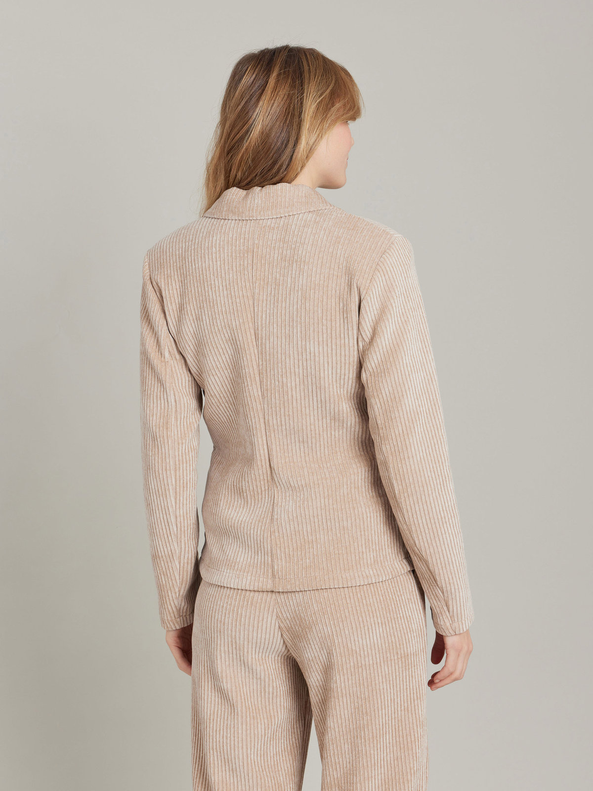 FEMME ウィメンズ 【Outlet】コーデュロイ ジャージー テーラードジャケット "New College" ブラウン系その他