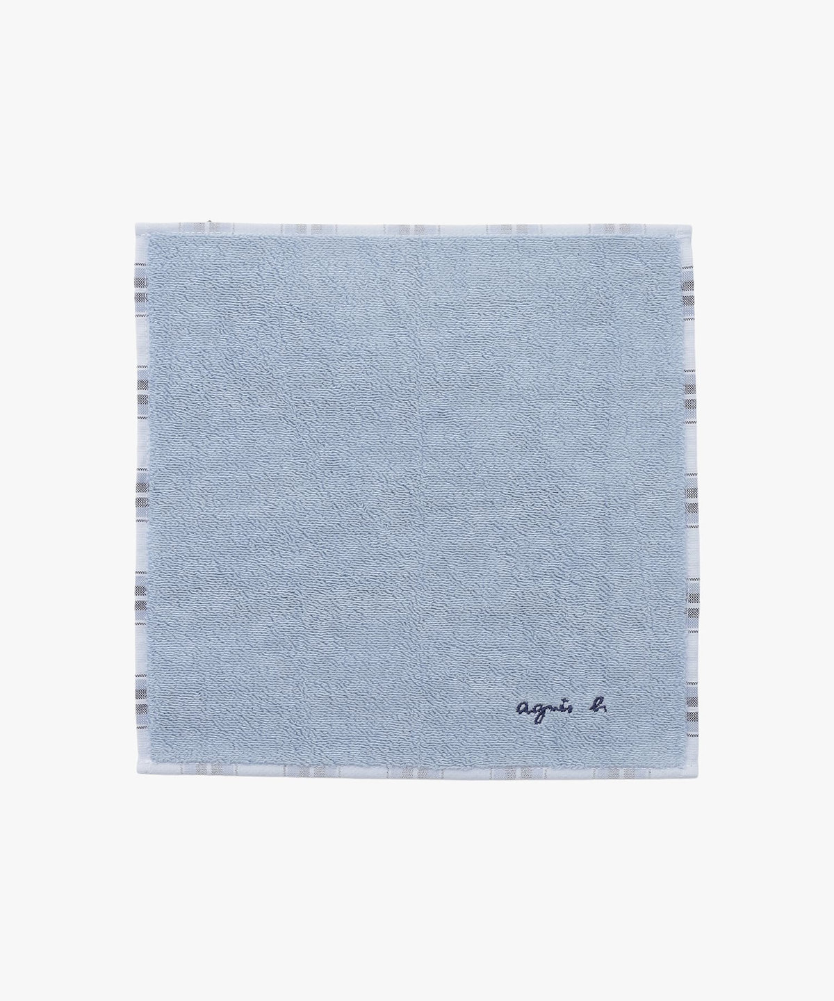 FEMME ウィメンズ ロゴ チェック ハンドタオル ブルー