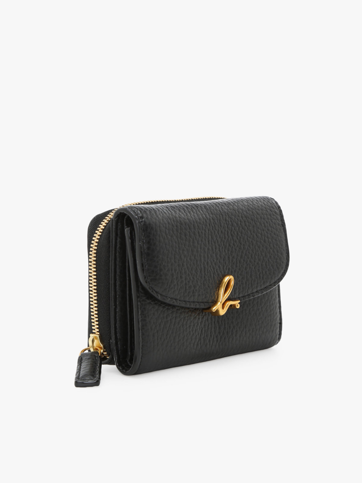 VOYAGE ウィメンズ バッグ＆ウォレット レザー 三つ折り ミニ ウォレット ”The b.” ABW02-02 ブラック