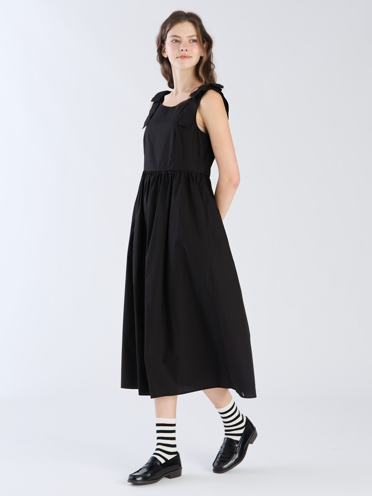 To b. by agnès b. 【Outlet】リボンドレス ブラック