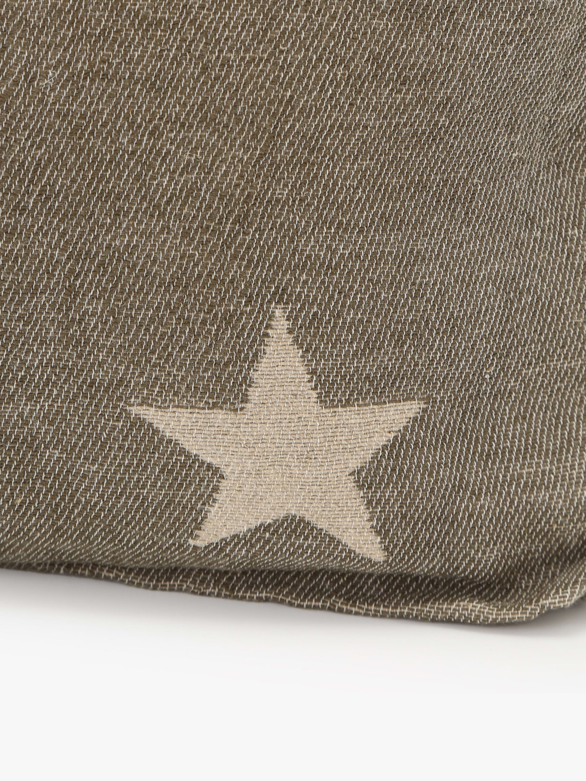 FEMME ウィメンズ 【Outlet】ロゴ プリント コットン リネン トートバッグ ”Elie” (ユニセックス) グリーン系その他