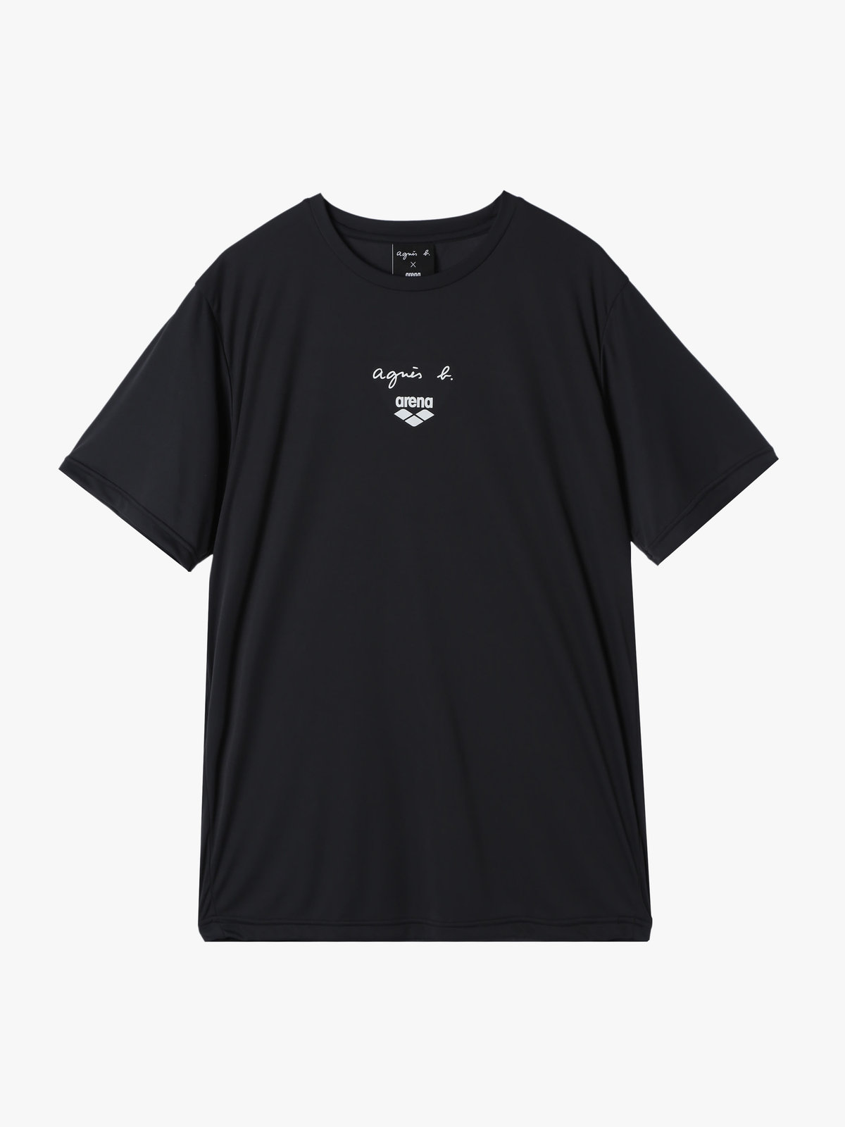 FEMME ウィメンズ agnes b. x arena 半袖 Tシャツ ブラック