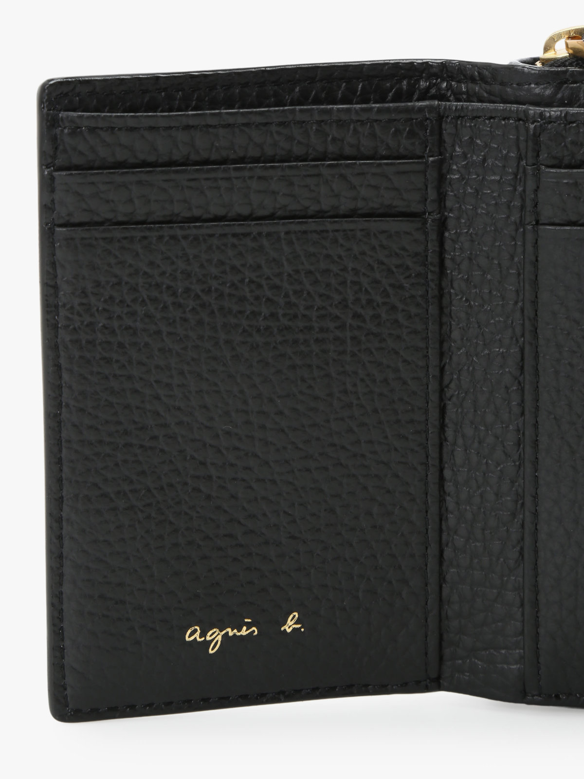 VOYAGE ウィメンズ バッグ＆ウォレット レザー 三つ折り ミニ ウォレット ”The b.” ABW02-02 ブラック