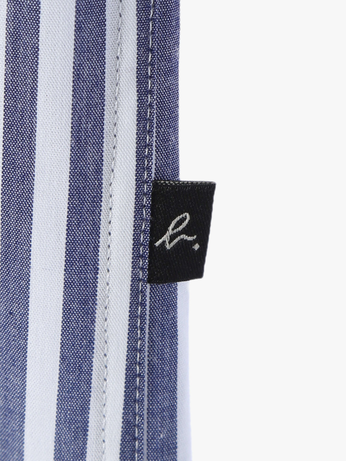 HOMME メンズ メンズ アイコニック 刺繍 ストライプ 長袖 シャツ ”Lezard” ブルー系その他
