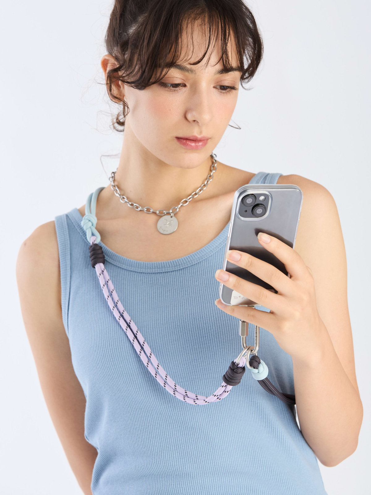 To b. by agnès b. マルチショルダーストラップ パープル