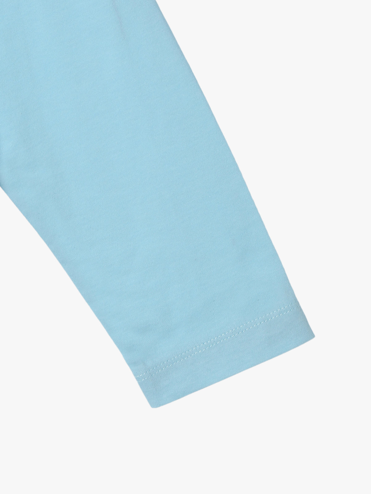 ENFANT ユニセックス キッズ バイカラー "b."ロゴ コットン 長袖 カーディガンプレッション "Bicol" ブルー