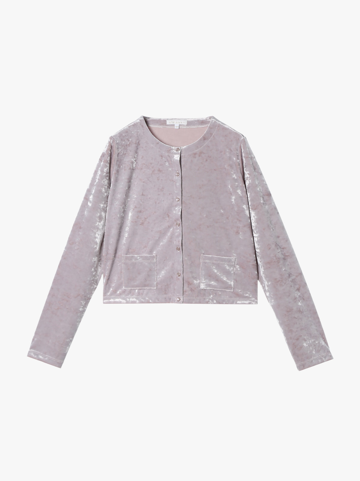 To b. by agnès b. 【Outlet】ベロア ジャージー カーディガン ベージュ