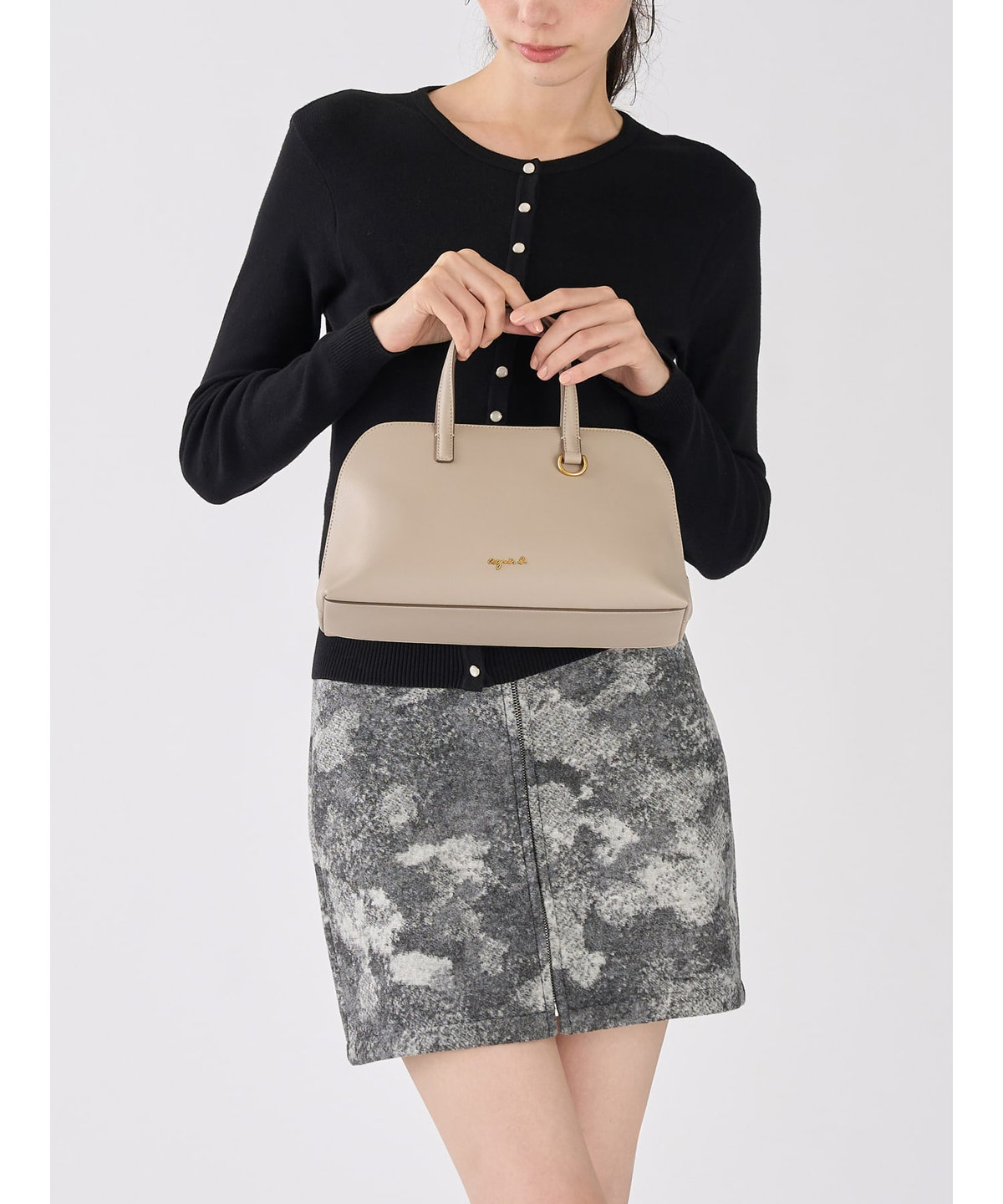 VOYAGE ウィメンズ バッグ＆ウォレット レザー 2way ミディアム トートバッグ "Christelle" ABS01-05 ベージュ