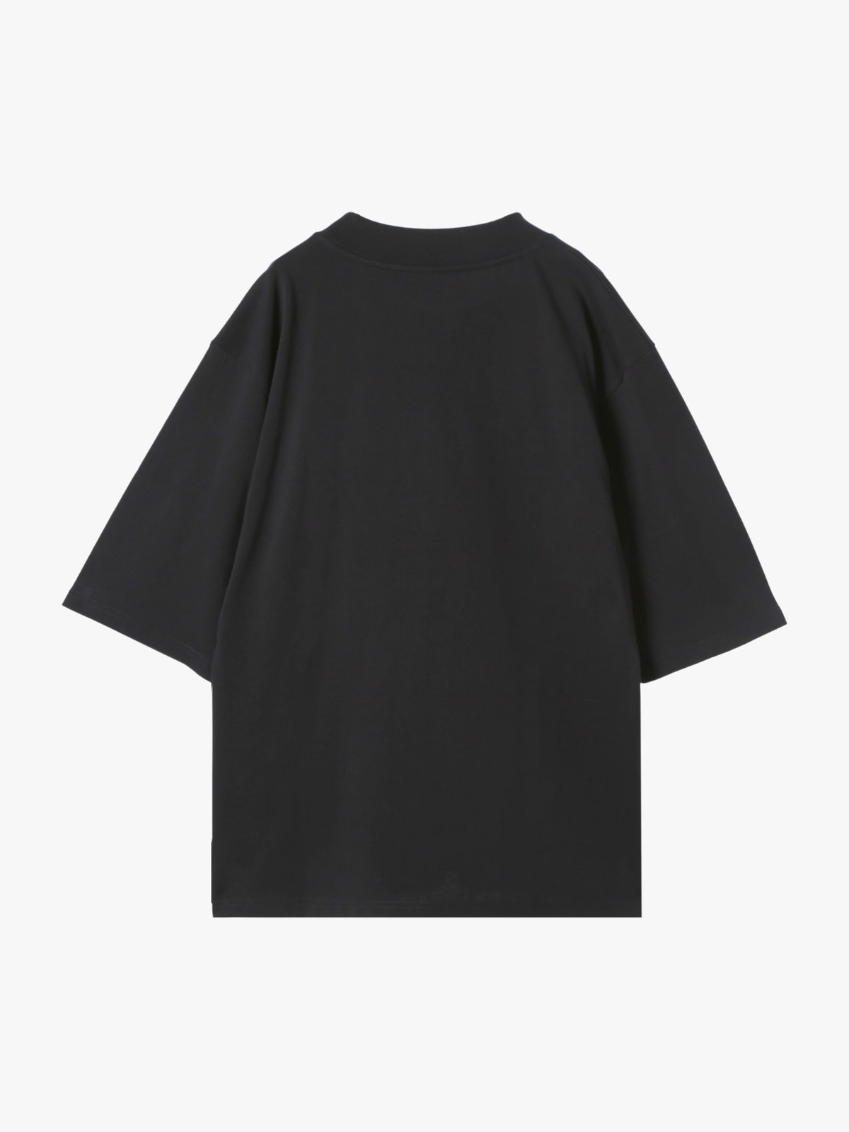 HOMME メンズ メンズ 刺繍 コットン 半袖 Tシャツ ”Lezard” ブラック