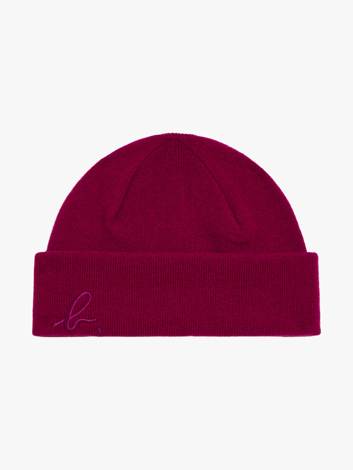 HOMME メンズ 【Outlet】メンズ "b."ロゴ 刺繍 ウール ニット ビーニー "Vincent" レッド系その他