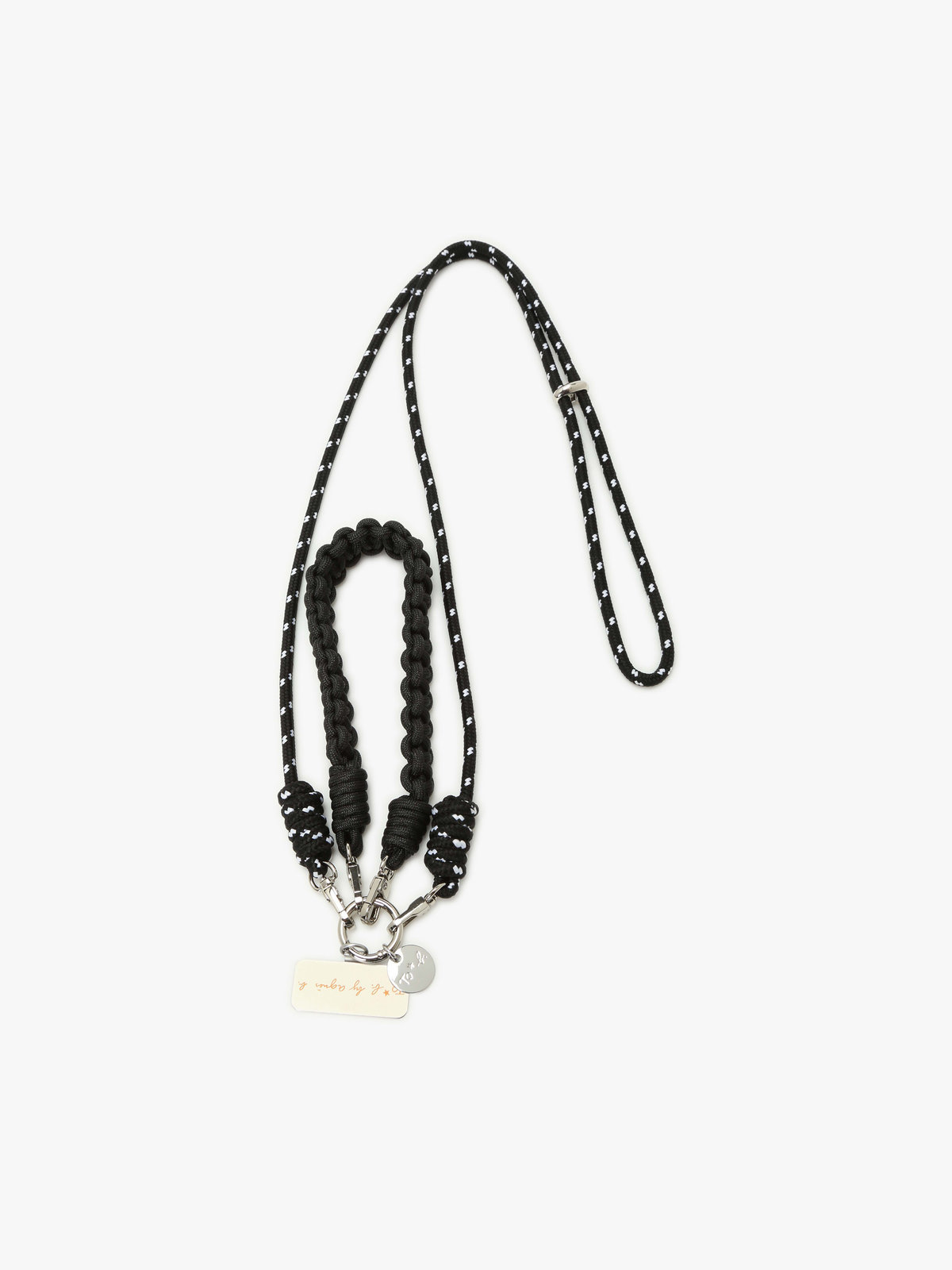 To b. by agnès b. モバイル ショルダーストラップ＆ハンドルストラップ セット ブラック