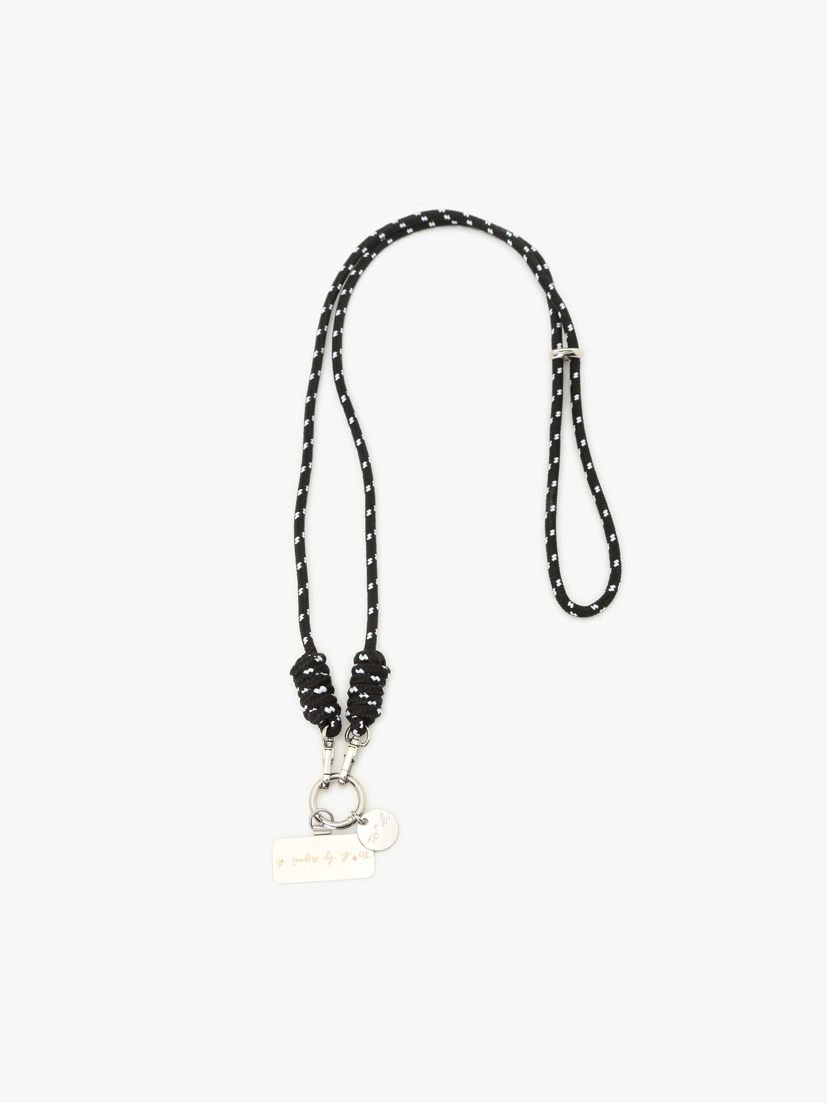 To b. by agnès b. モバイル ショルダーストラップ＆ハンドルストラップ セット ブラック