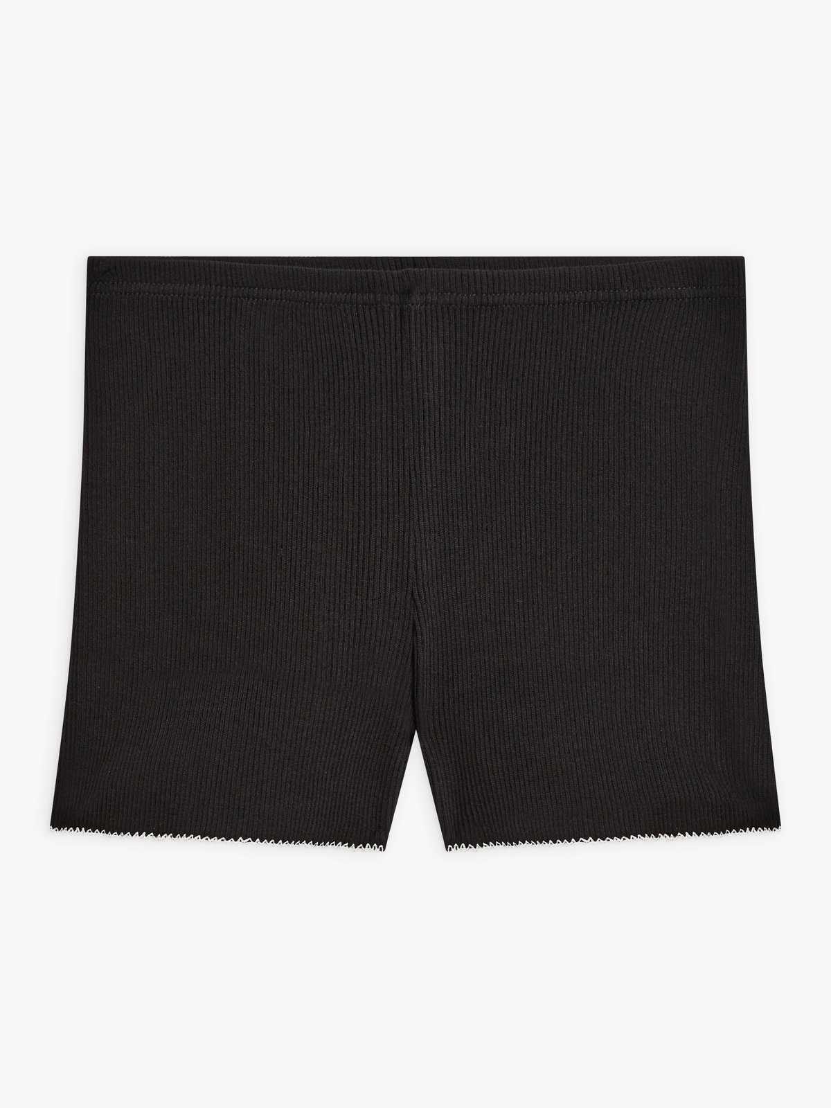 FEMME ウィメンズ 【Outlet】コットン ウール リブ ショートパンツ "Dido Picot" ブラック