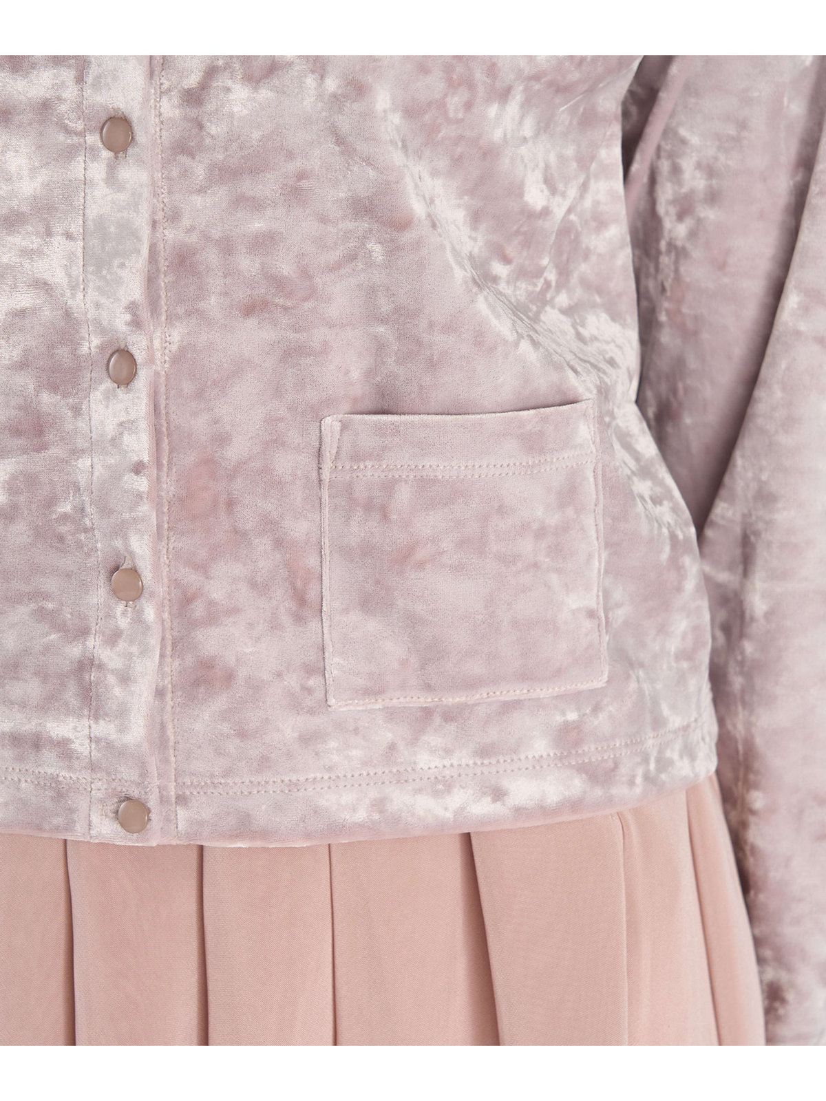 To b. by agnès b. 【Outlet】ベロア ジャージー カーディガン ベージュ