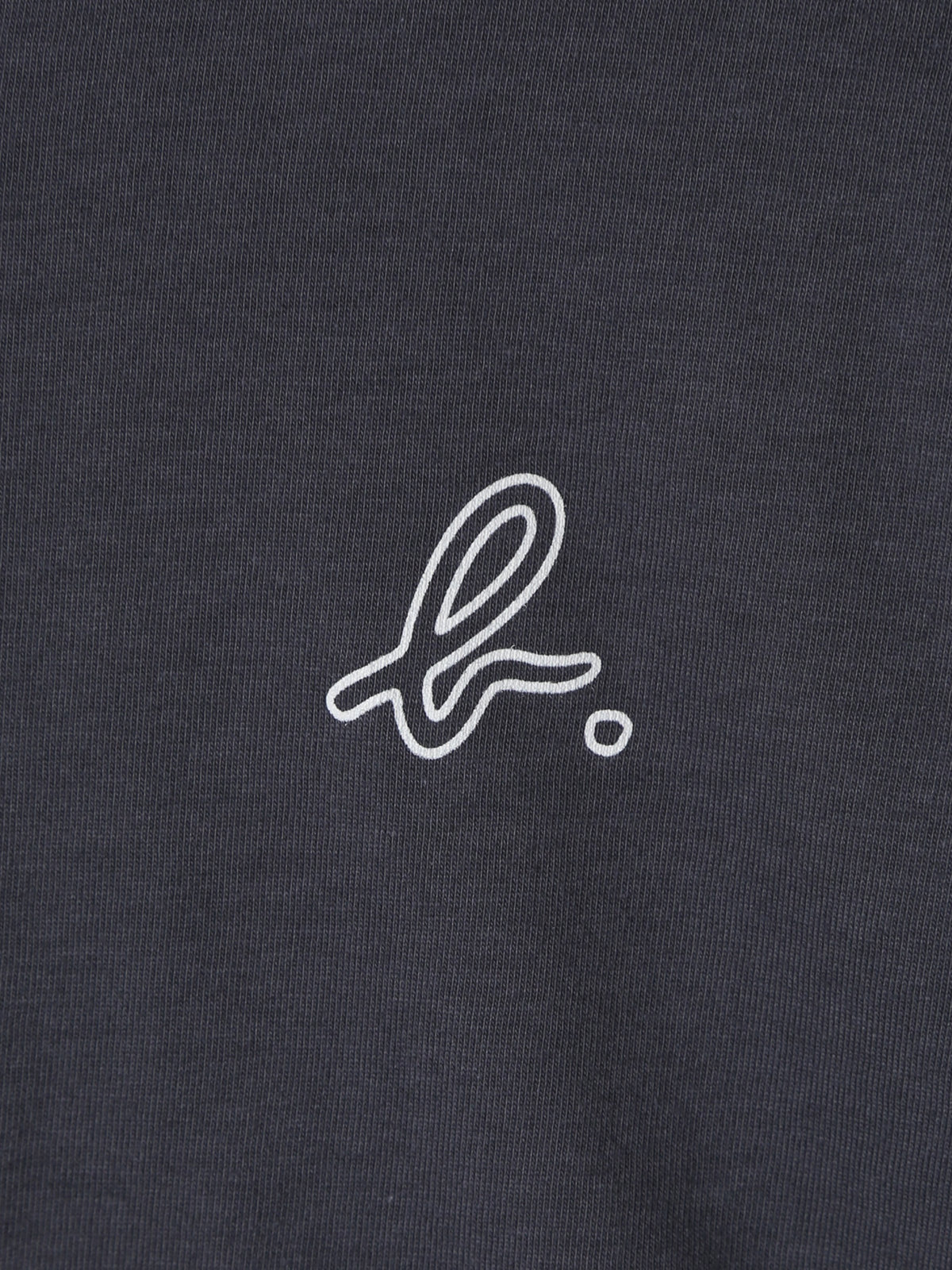 ENFANT ユニセックス キッズ バイカラー "b."ロゴ コットン 長袖 カーディガンプレッション "Bicol" グレー