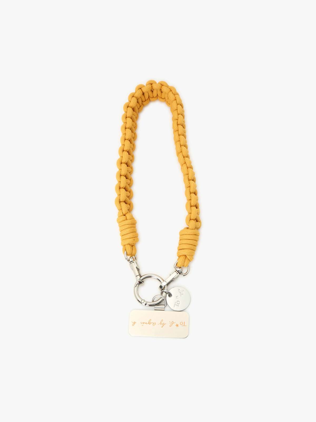 To b. by agnès b. モバイル ショルダーストラップ＆ハンドルストラップ セット イエロー