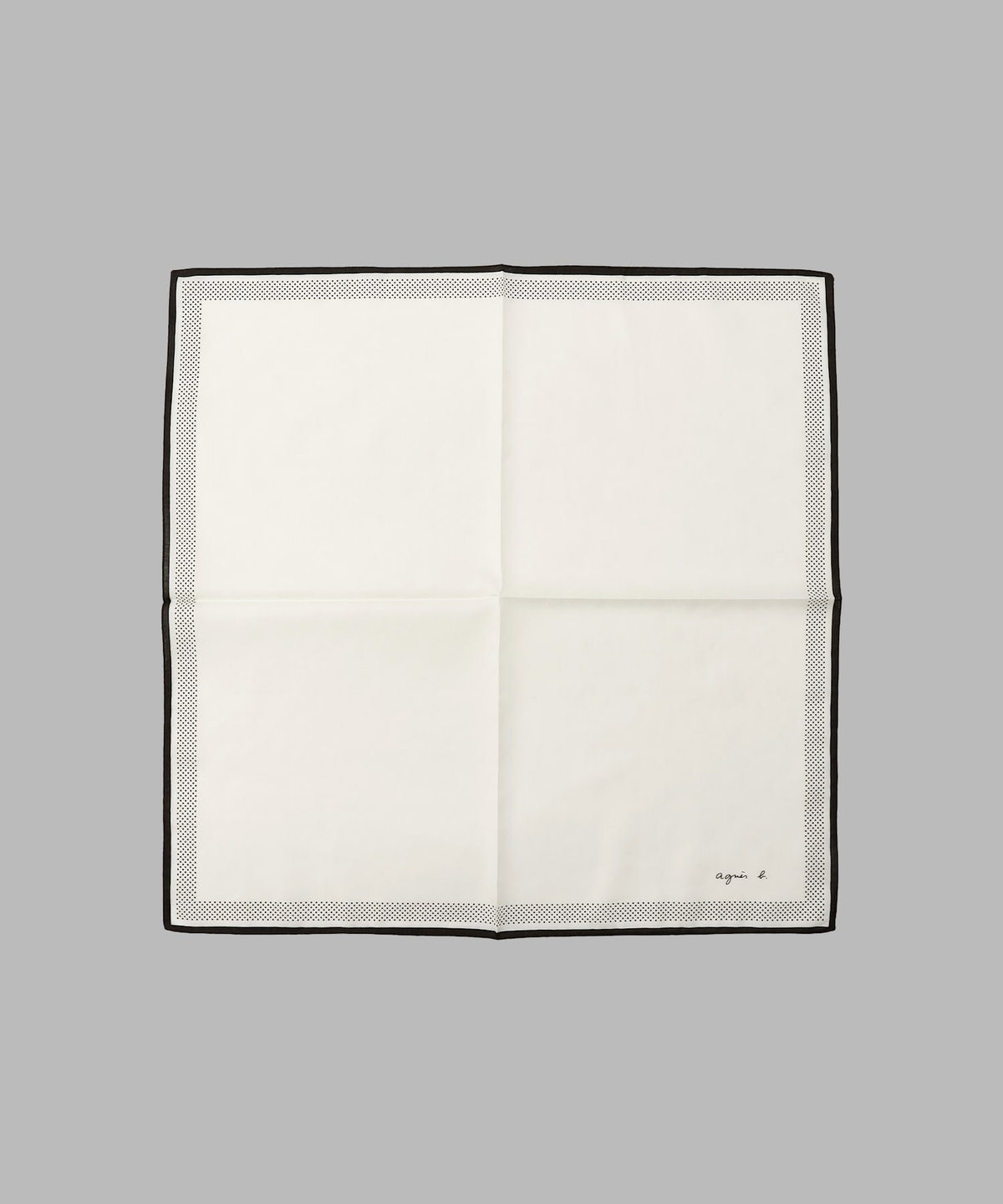 FEMME ウィメンズ ロゴ ジャカード ハンカチ ホワイト