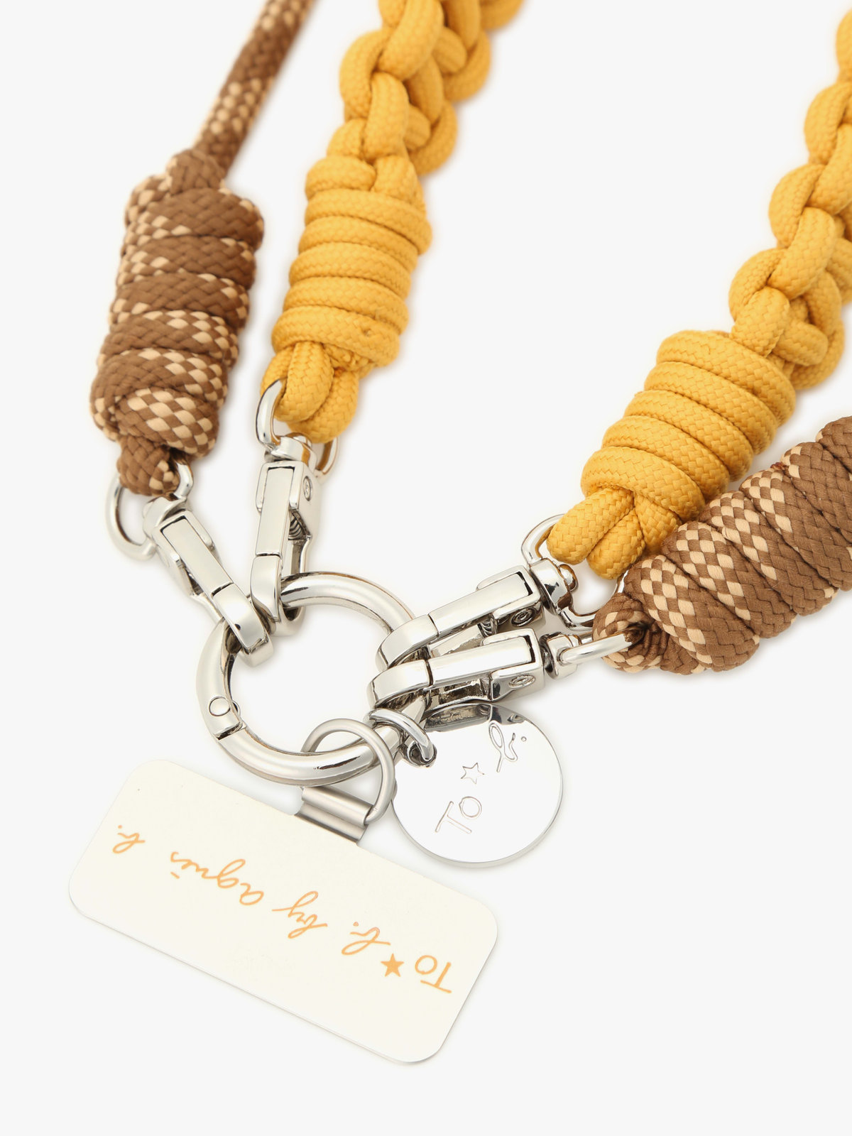 To b. by agnès b. モバイル ショルダーストラップ＆ハンドルストラップ セット イエロー