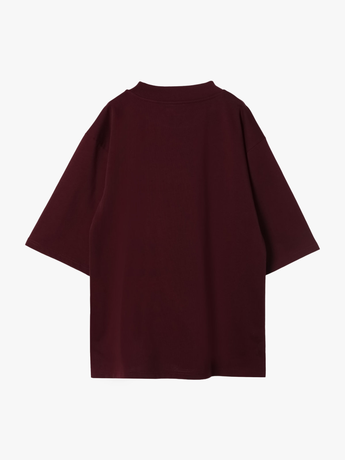 HOMME メンズ 【Outlet】メンズ 刺繍 コットン 半袖 Tシャツ "Lezard" ボルドー