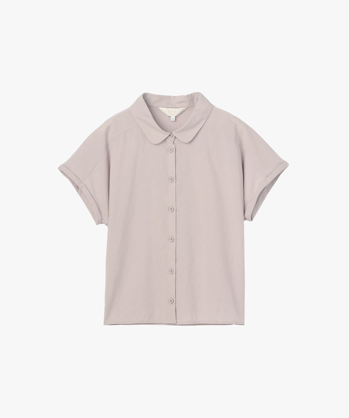 To b. by agnès b. コットン モダン マニッシュ シャツ ライトグレー