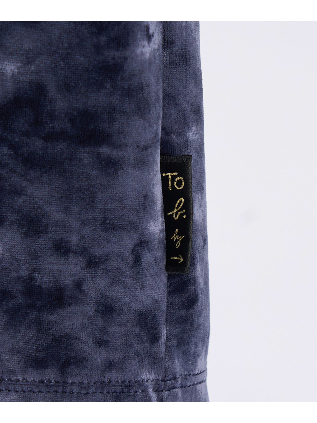 To b. by agnès b. 【Outlet】ベロア ジャージー カーディガン ネイビー