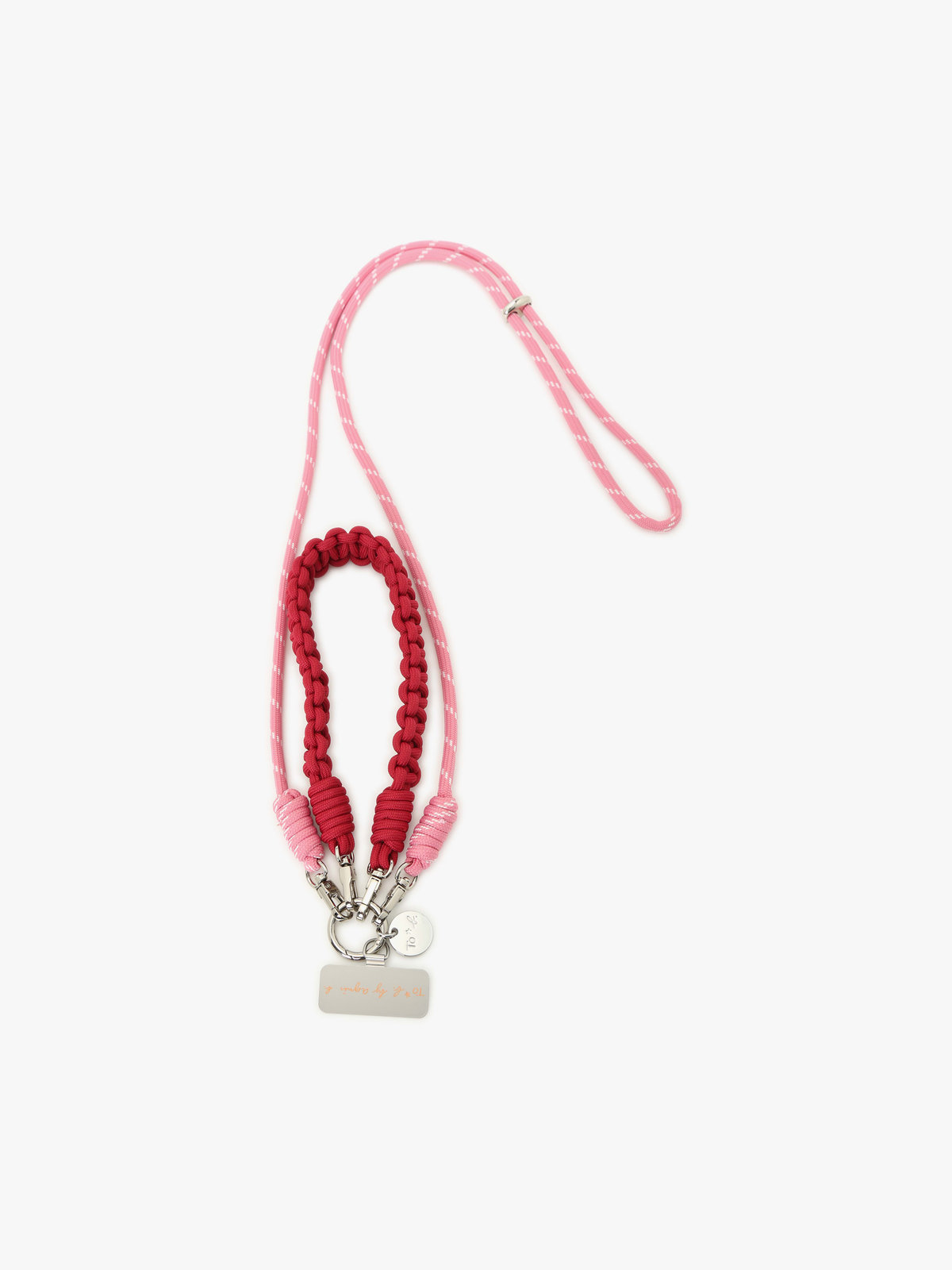 To b. by agnès b. モバイル ショルダーストラップ＆ハンドルストラップ セット レッド