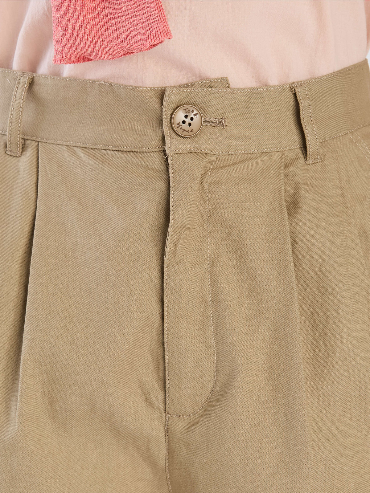 To b. by agnès b. 【Outlet】コットンローン 半袖 ブラウス ピンク