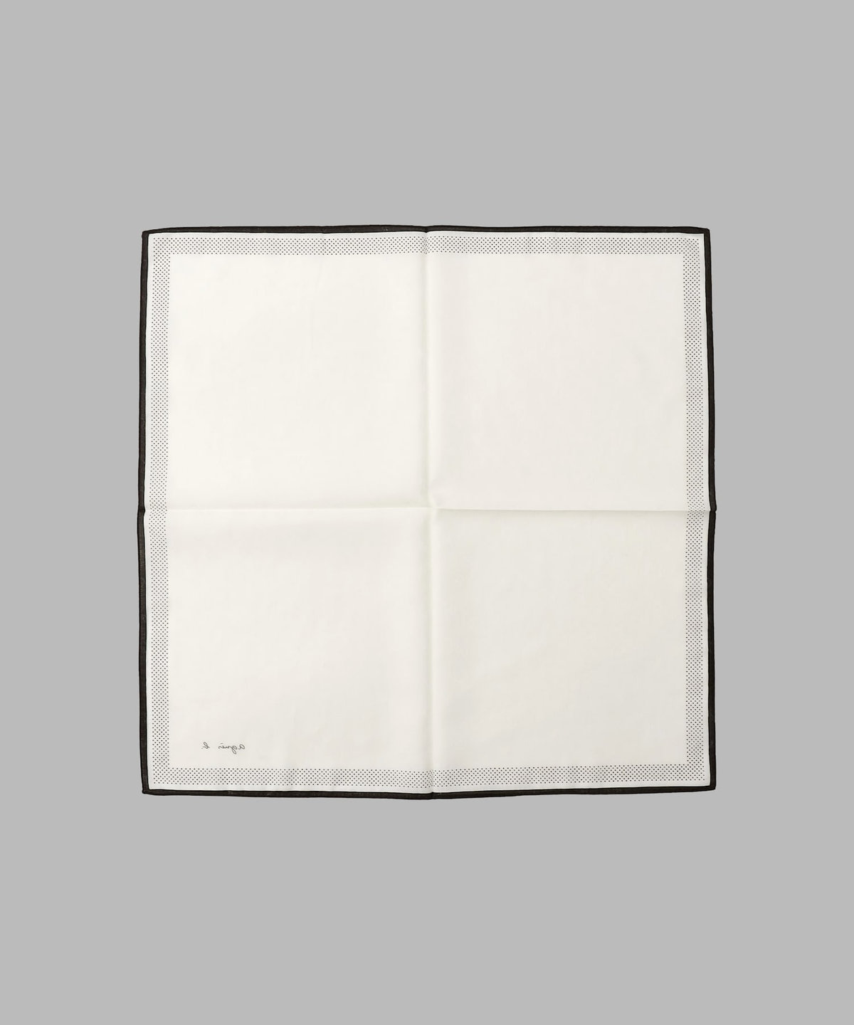 FEMME ウィメンズ ロゴ ジャカード ハンカチ ホワイト