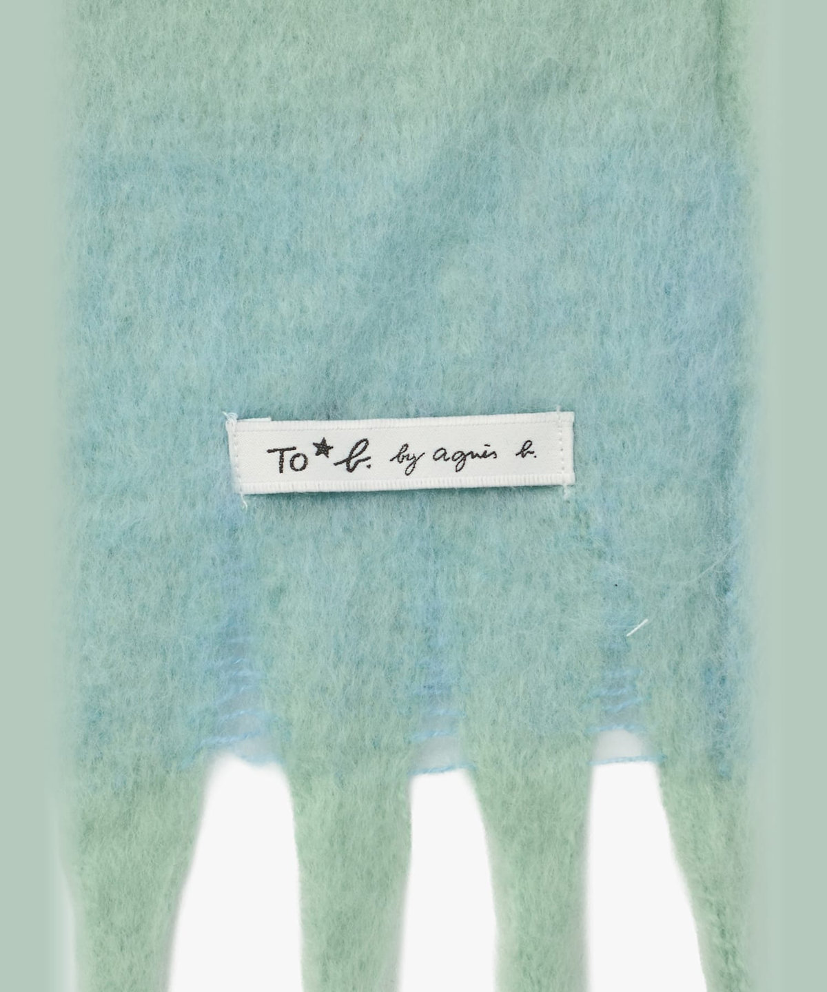 To b. by agnès b. WEBスペシャル ブロックチェック マフラー グリーン系その他