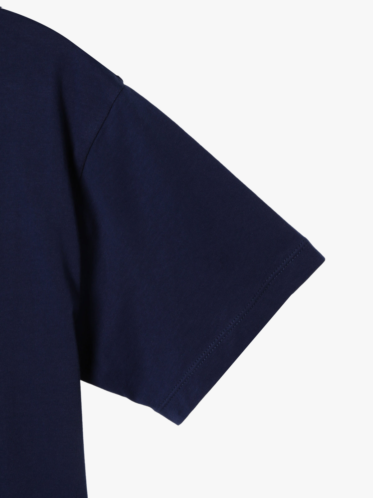 ENFANT ユニセックス キッズ ボックスロゴ プリント コットン 半袖 Tシャツ "Domi" ネイビー