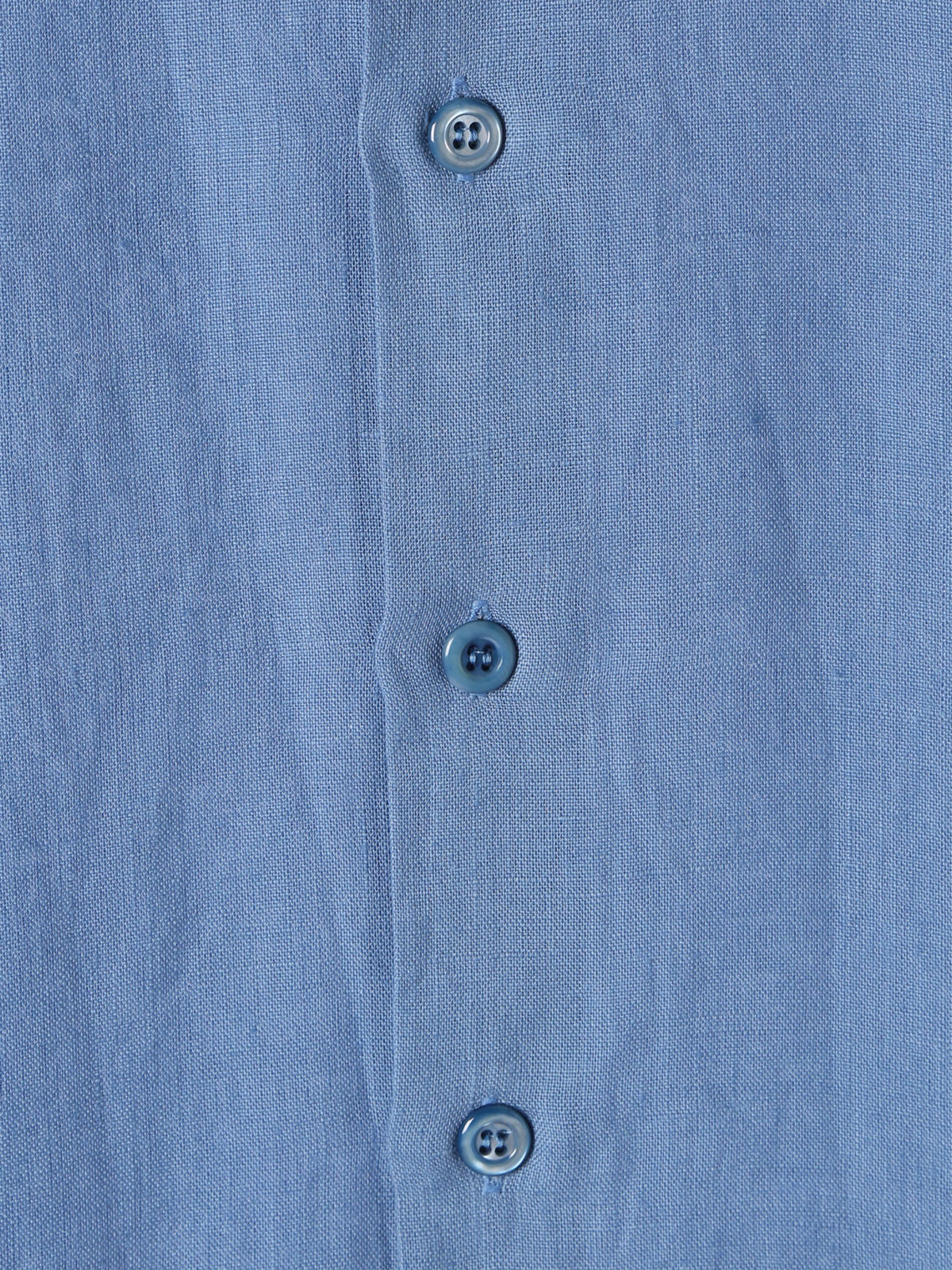 HOMME メンズ 【Outlet】メンズ リネンキャンバス 長袖 シャツ "Andre" ネイビー