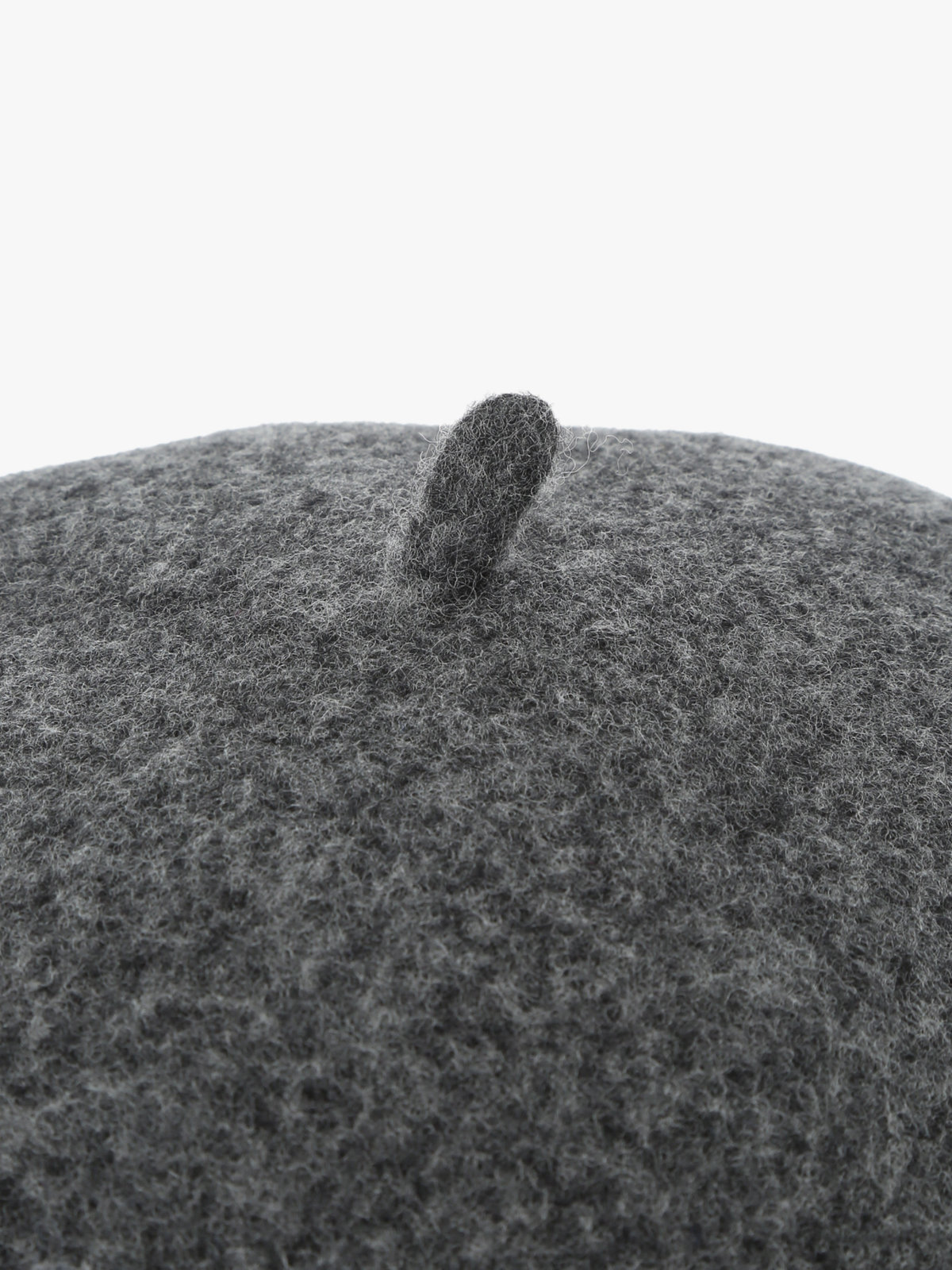 To b. by agnès b. 【Outlet】LOVE YOU 刺繍 ベレー グレー×ブラック