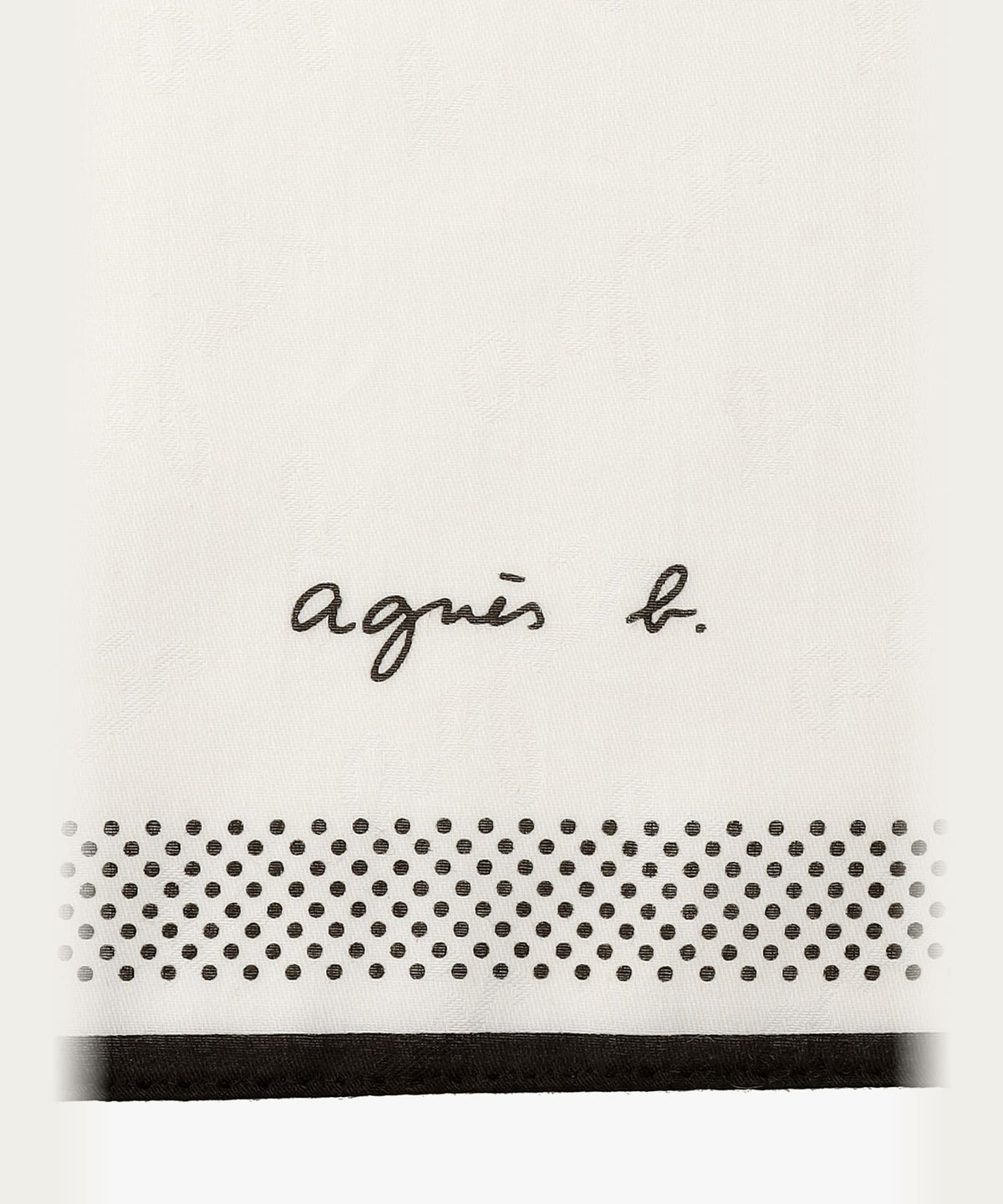 FEMME ウィメンズ ロゴ ジャカード ハンカチ ホワイト