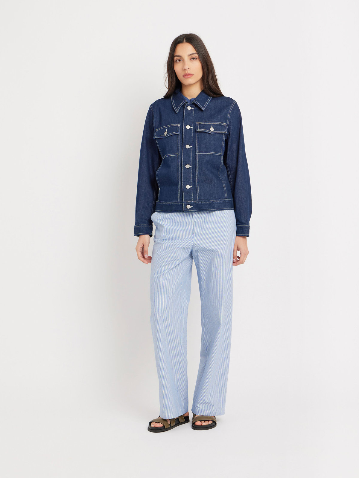 FEMME ウィメンズ デニム ジャケット ネイビー