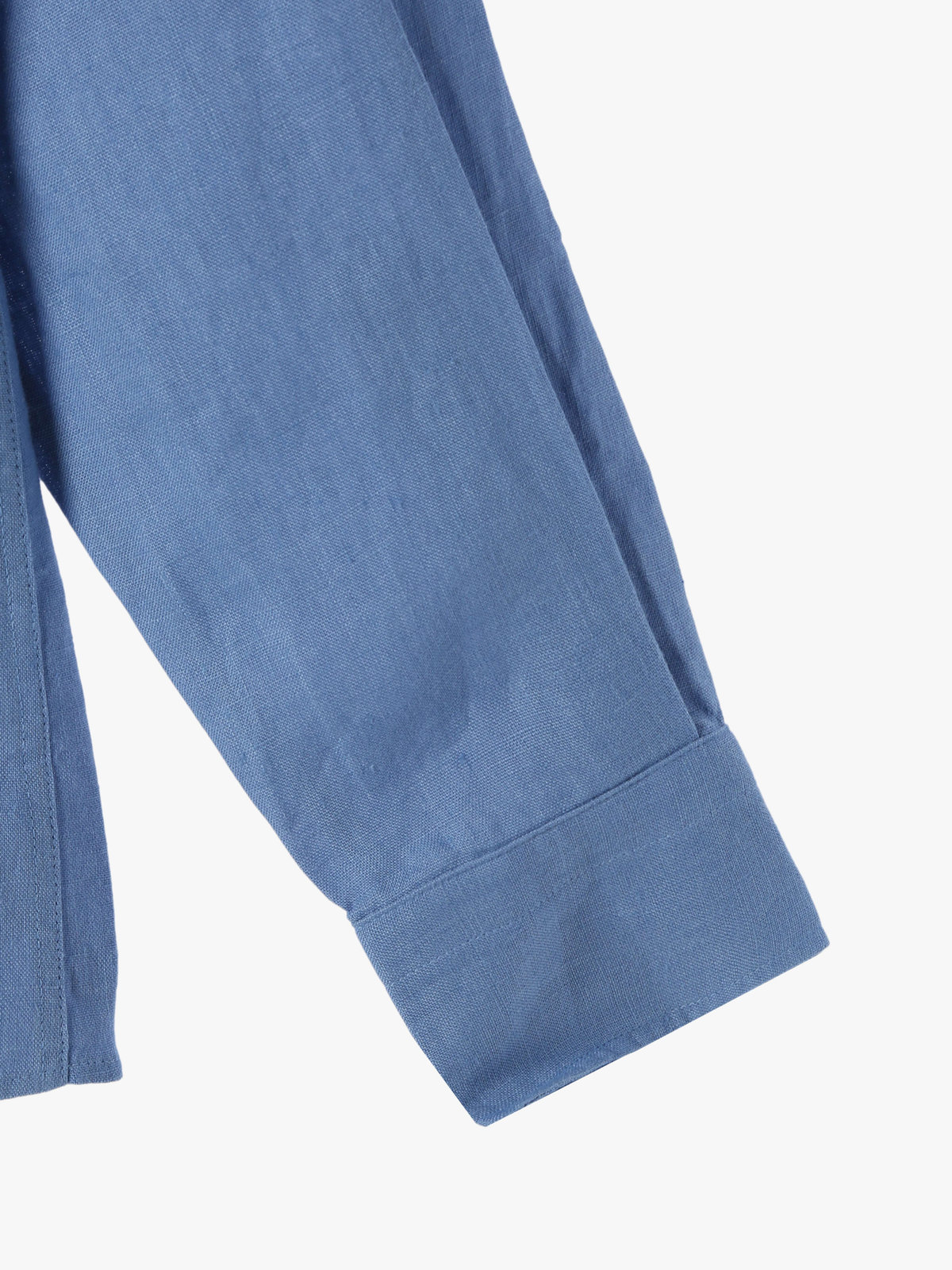 HOMME メンズ 【Outlet】メンズ リネンキャンバス 長袖 シャツ "Andre" ネイビー