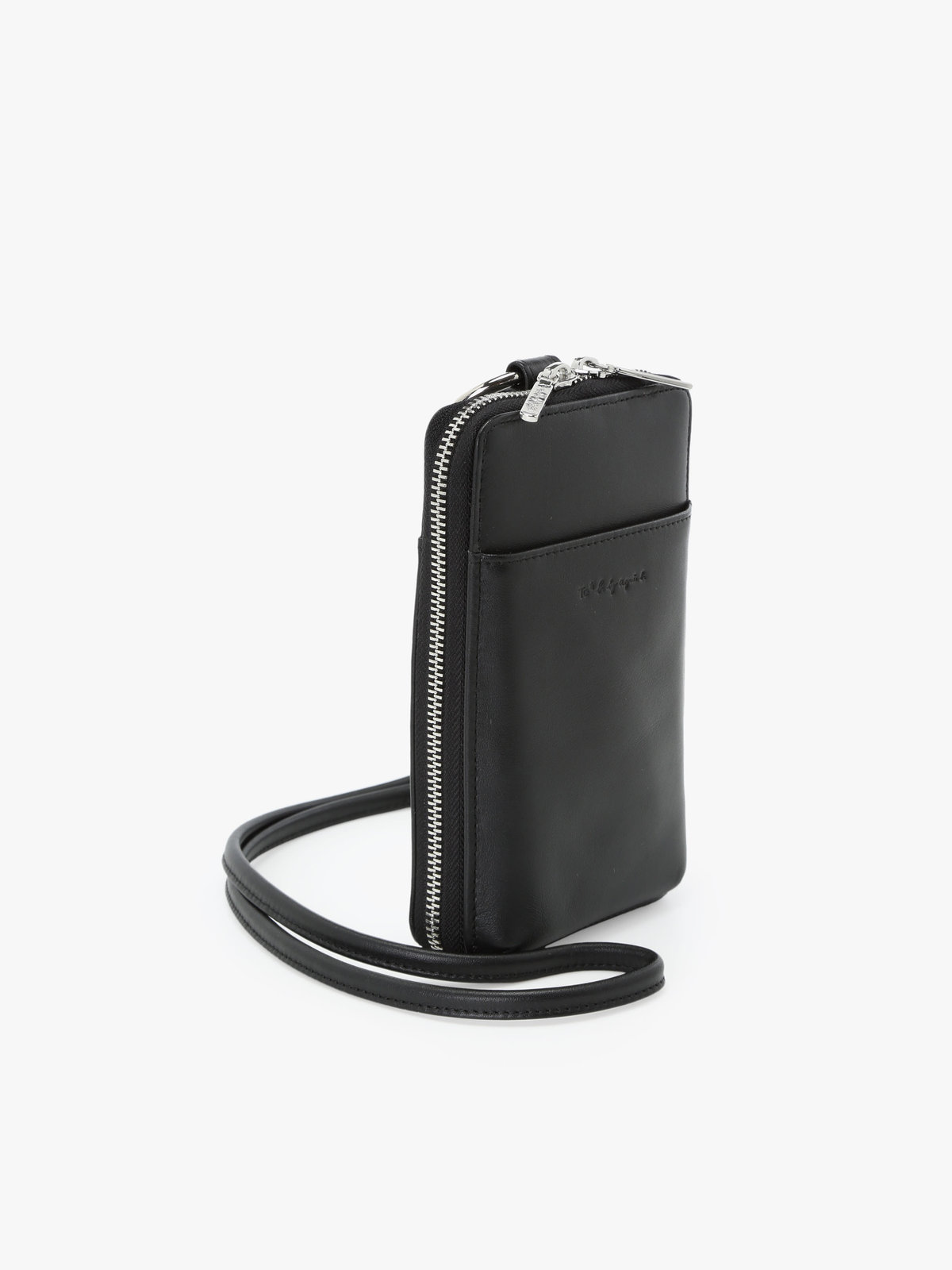 To b. by agnès b. レザー マルチポシェット ブラック