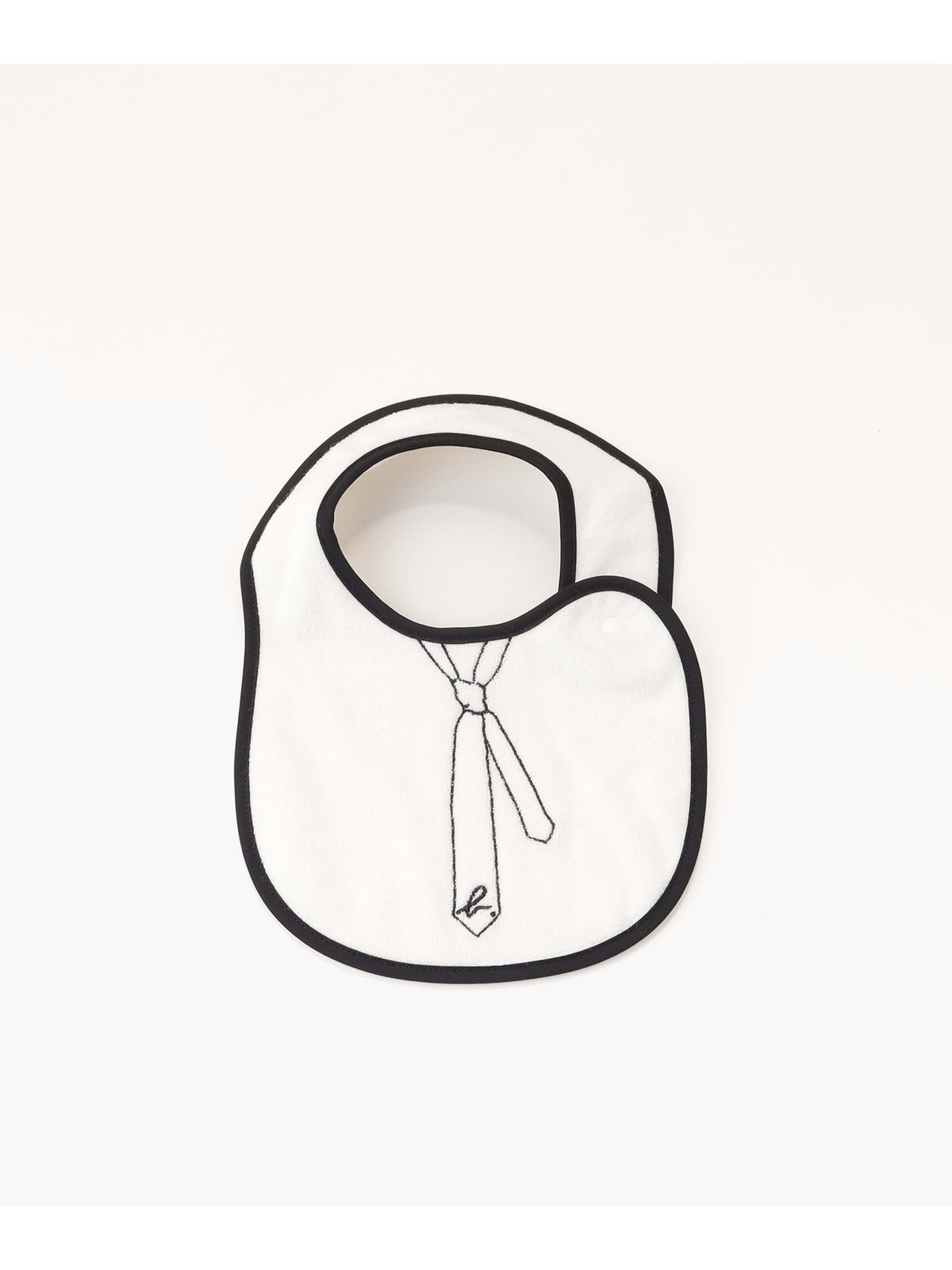 ENFANT ベビー ベビー トロンプルイユ スタイ ブラック