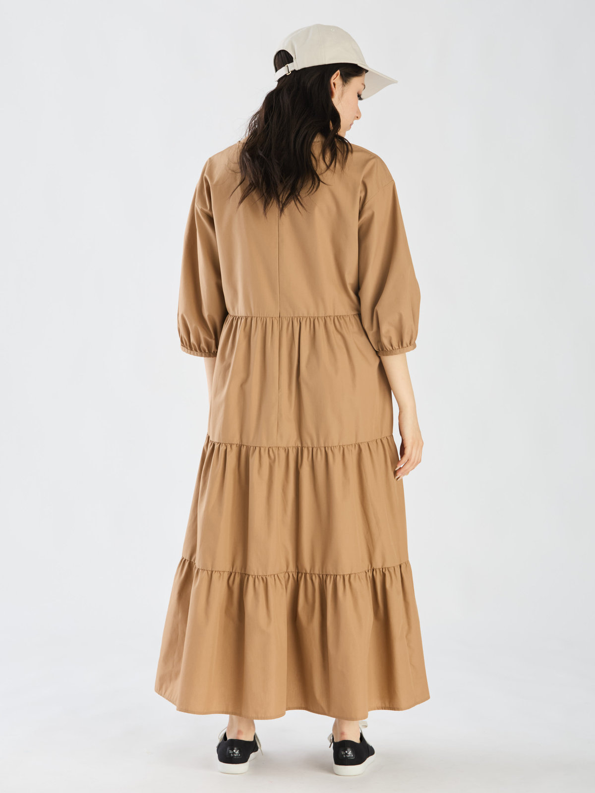 To b. by agnès b. 【Outlet】ティアードカラードレス ベージュ