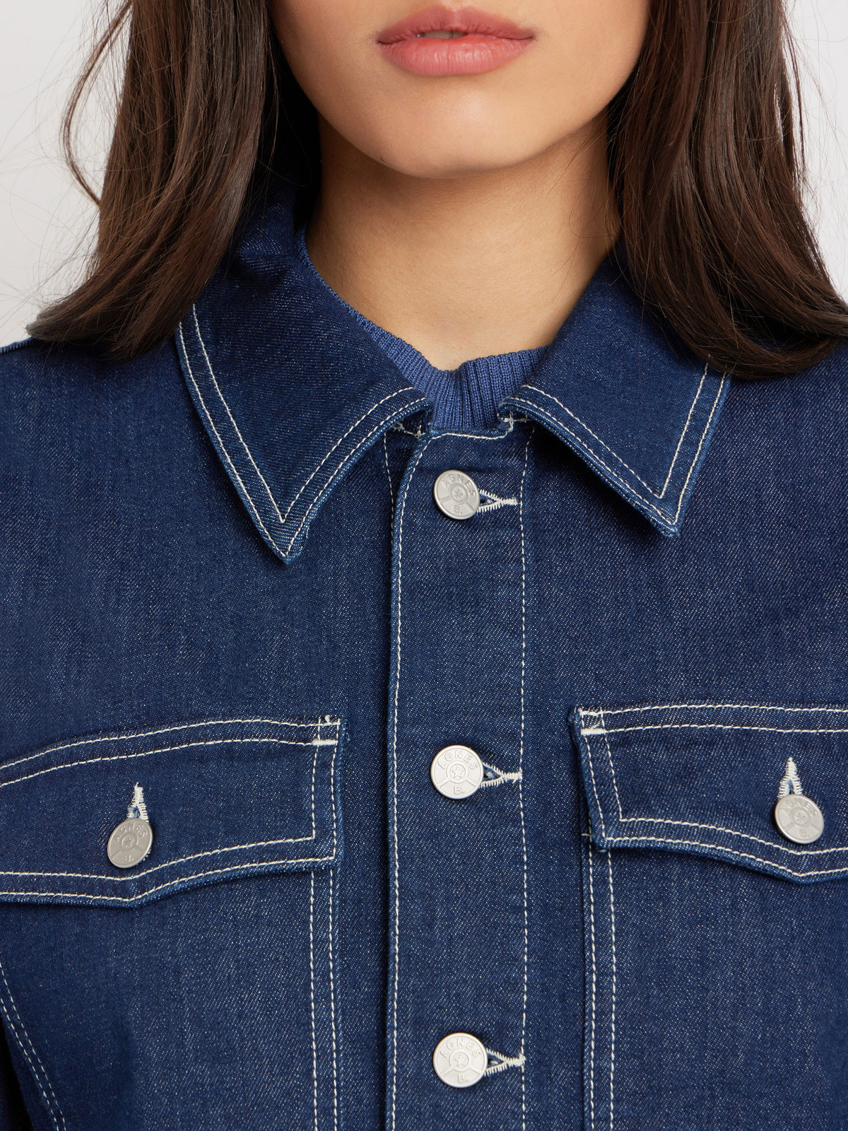 FEMME ウィメンズ デニム ジャケット ネイビー