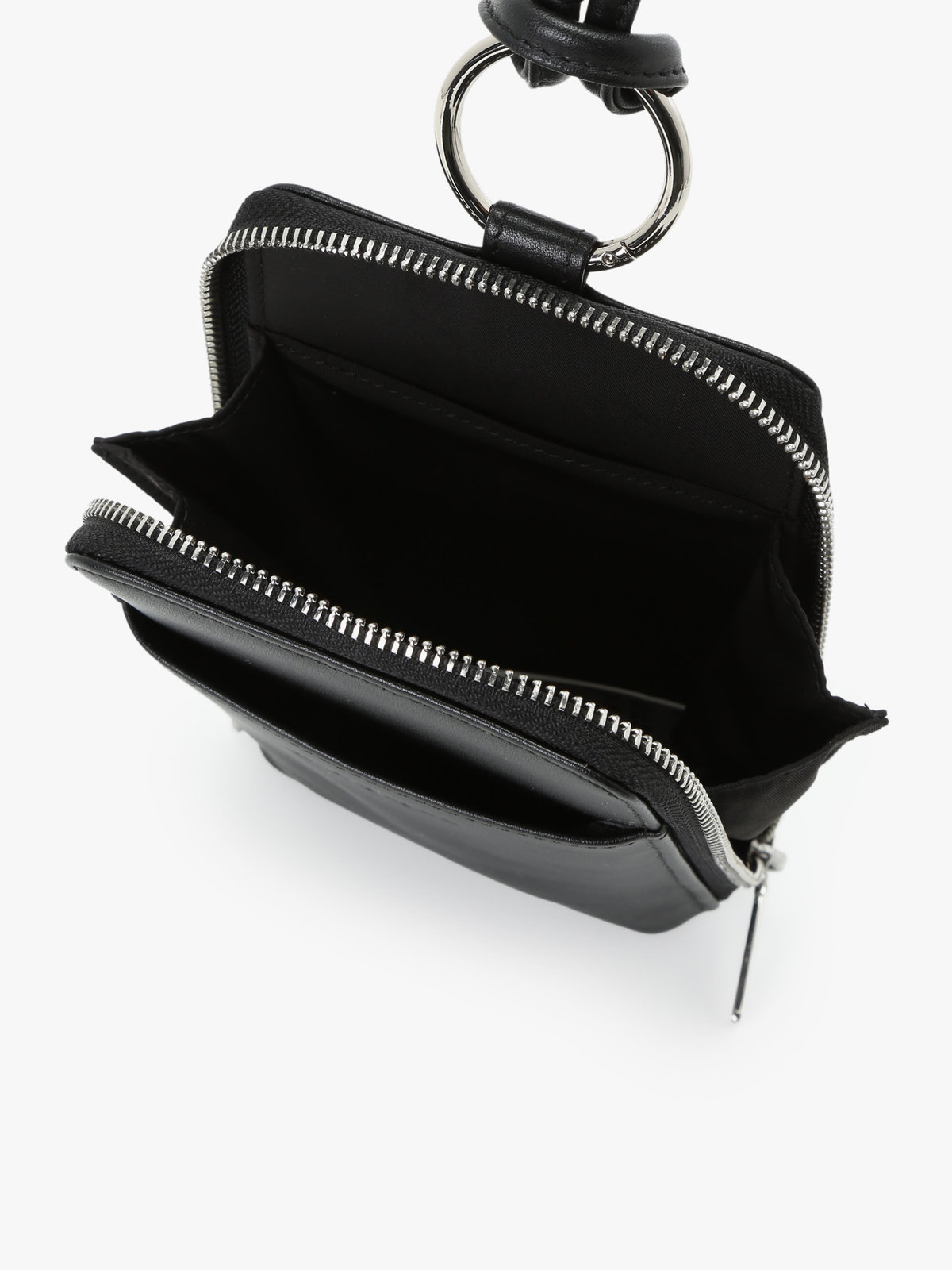 To b. by agnès b. レザー マルチポシェット ブラック