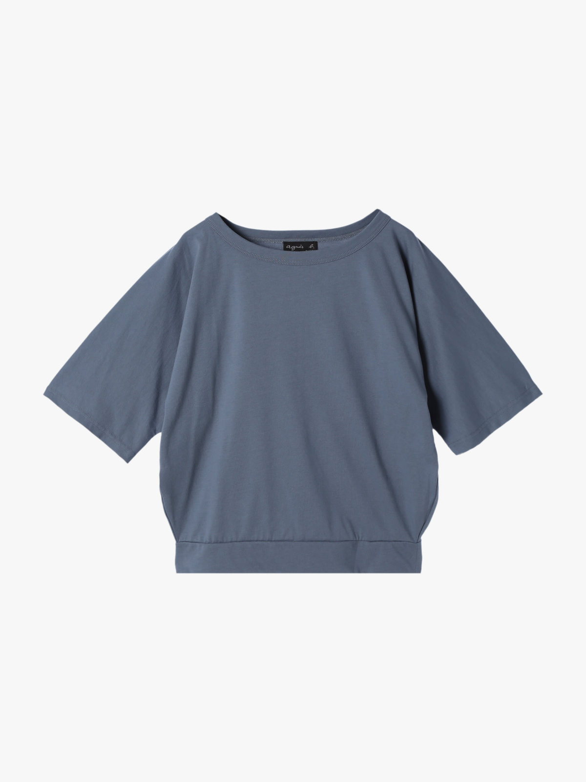 FEMME ウィメンズ 【Outlet】コットン 五分袖 Tシャツ "Davida" グレー