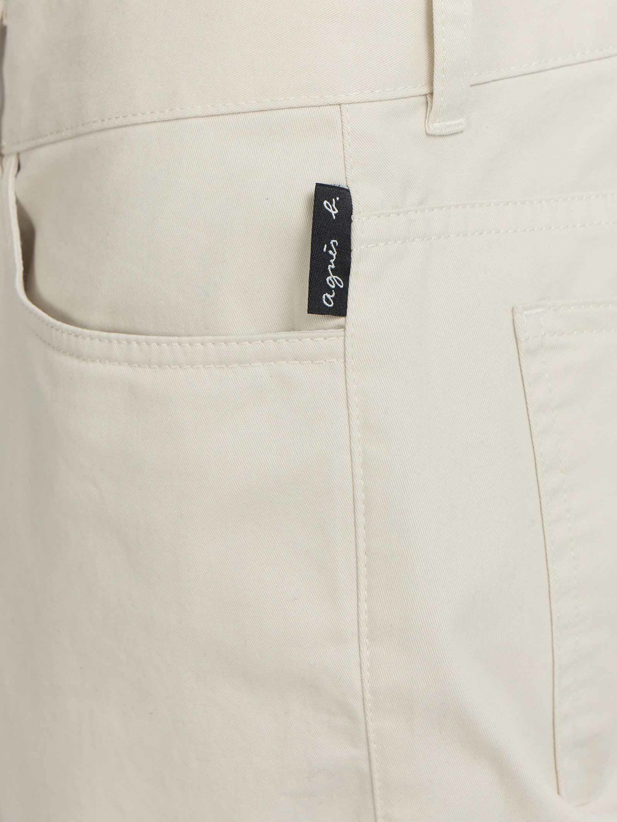 HOMME メンズ メンズ コットン ギャバジン スリム パンツ ”Iggy” ベージュ