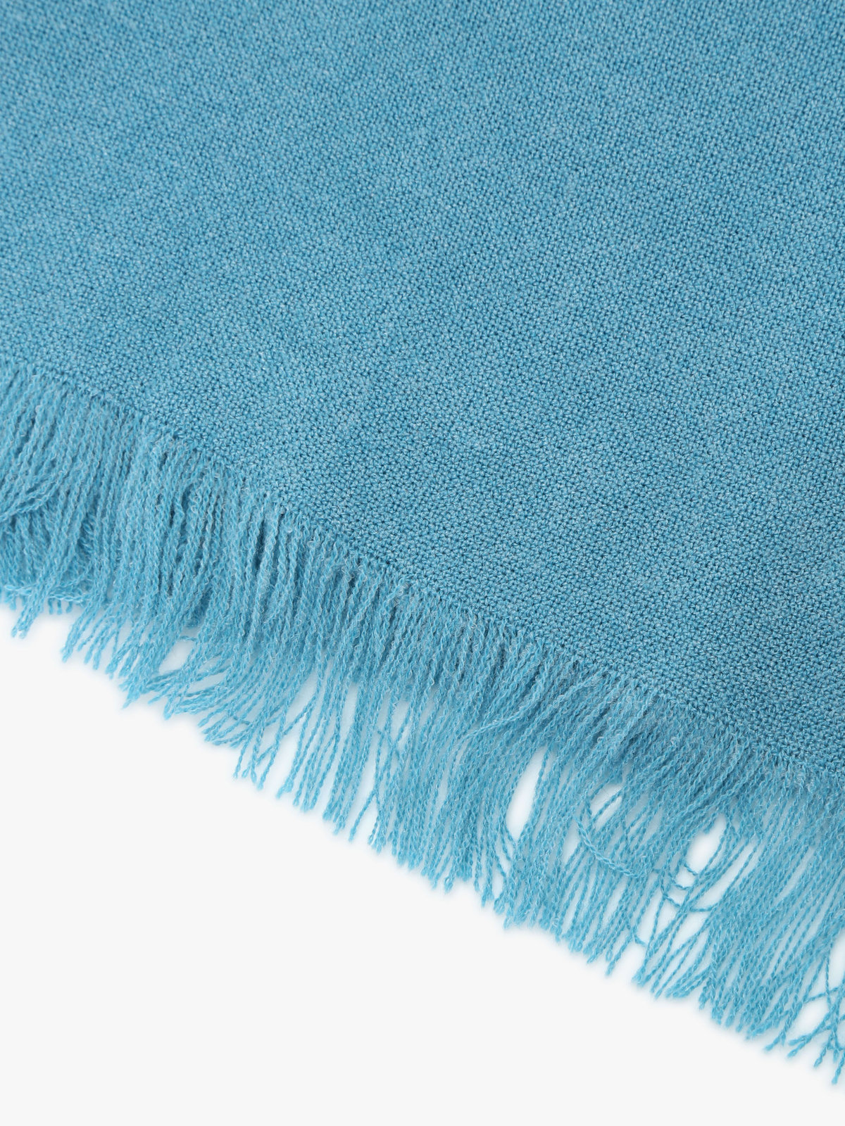 To b. by agnès b. 【Outlet】ロゴ刺繍 ライトウェーブストール ブルー