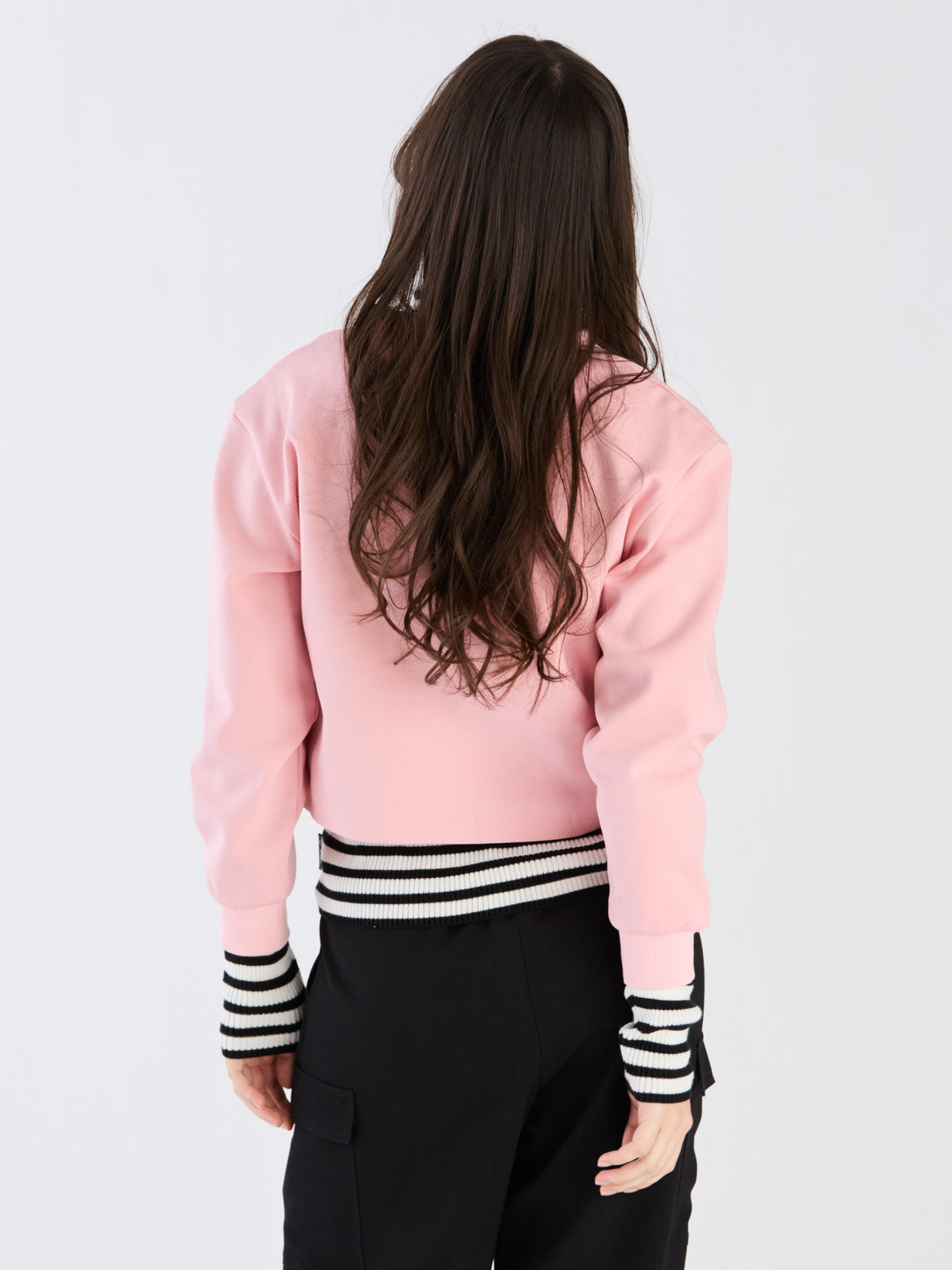 To b. by agnès b. 【Outlet】ハーフジッププルオーバー ピンク