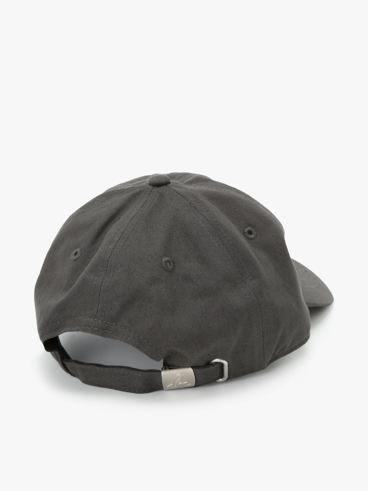 HOMME メンズ メンズ ロゴ刺繍 コットン キャップ グレー