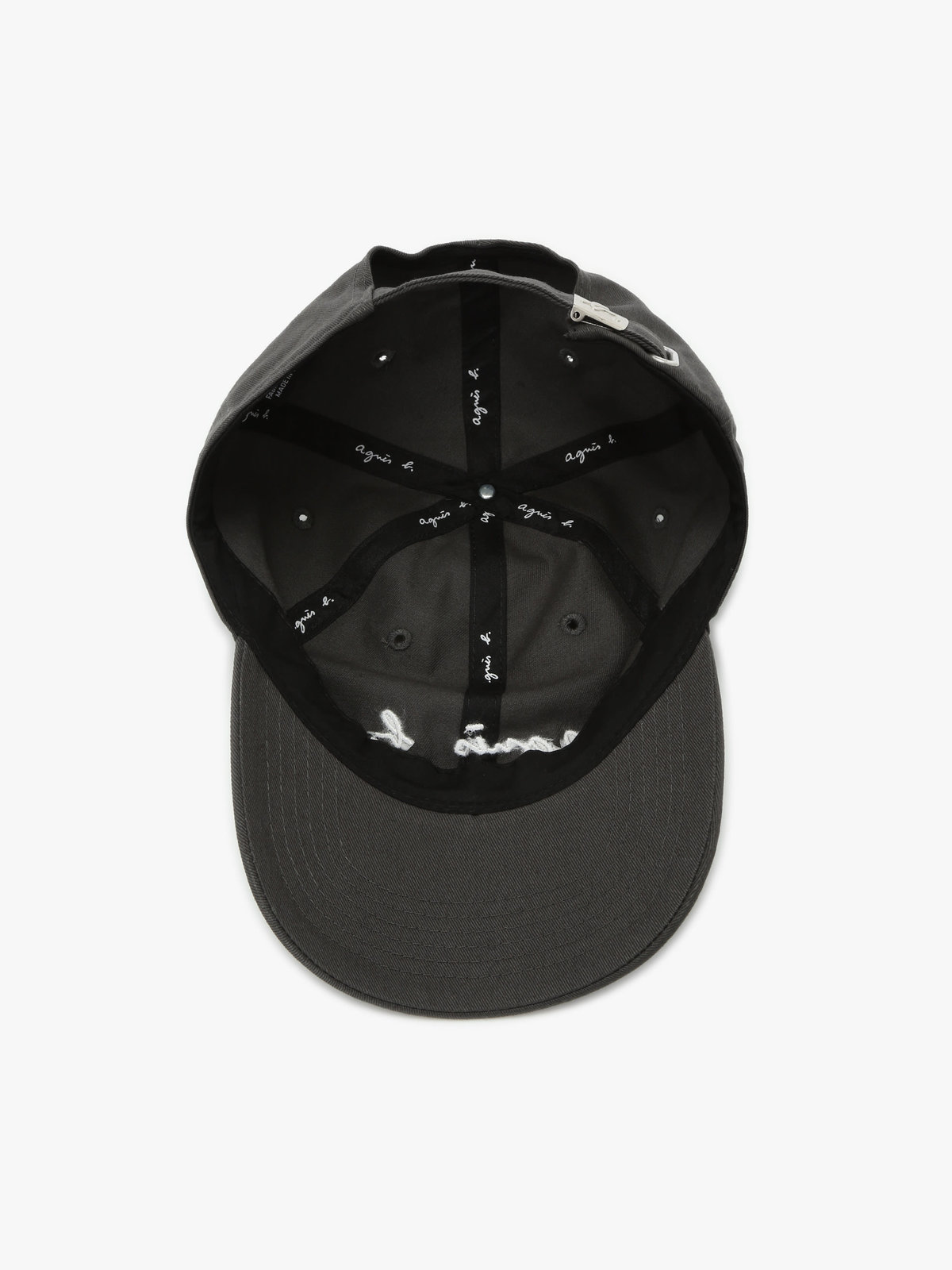 HOMME メンズ メンズ ロゴ刺繍 コットン キャップ グレー