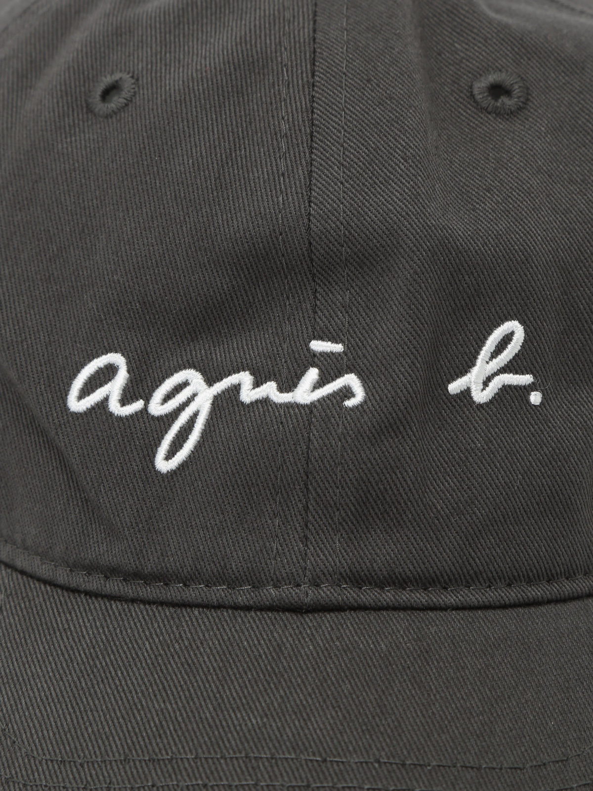 HOMME メンズ メンズ ロゴ刺繍 コットン キャップ グレー