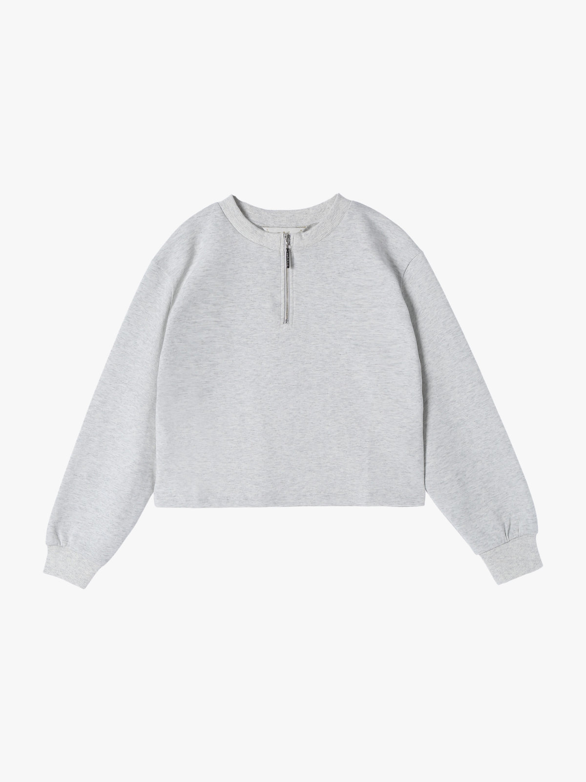To b. by agnès b. 【Outlet】ハーフジッププルオーバー ライトグレー